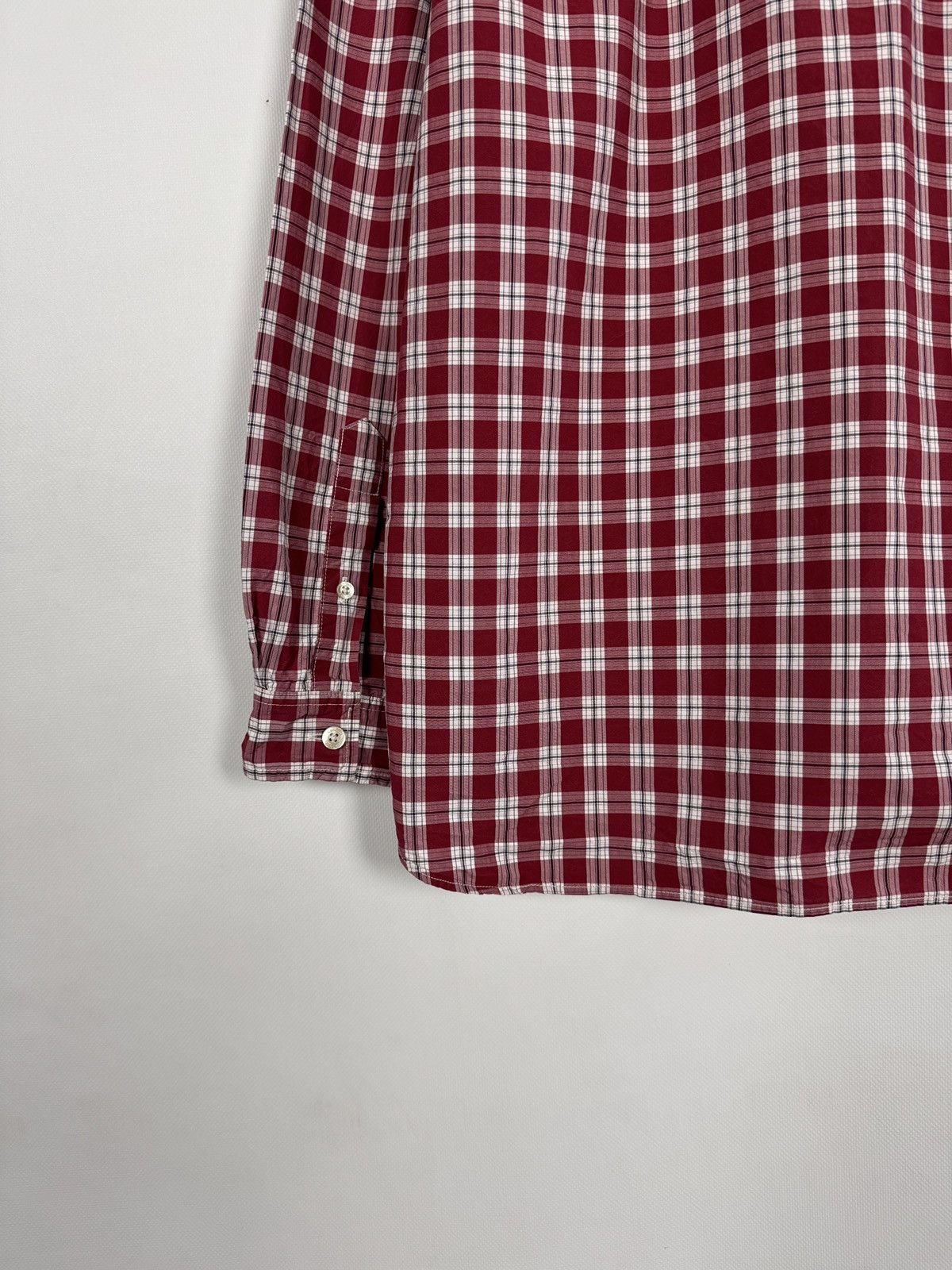 Lacoste Men’s Lacoste Long Sleeve Plaid Shirt Button Up Regular Fit Size US XL / EU 56 / 4 - 14 Thumbnail
