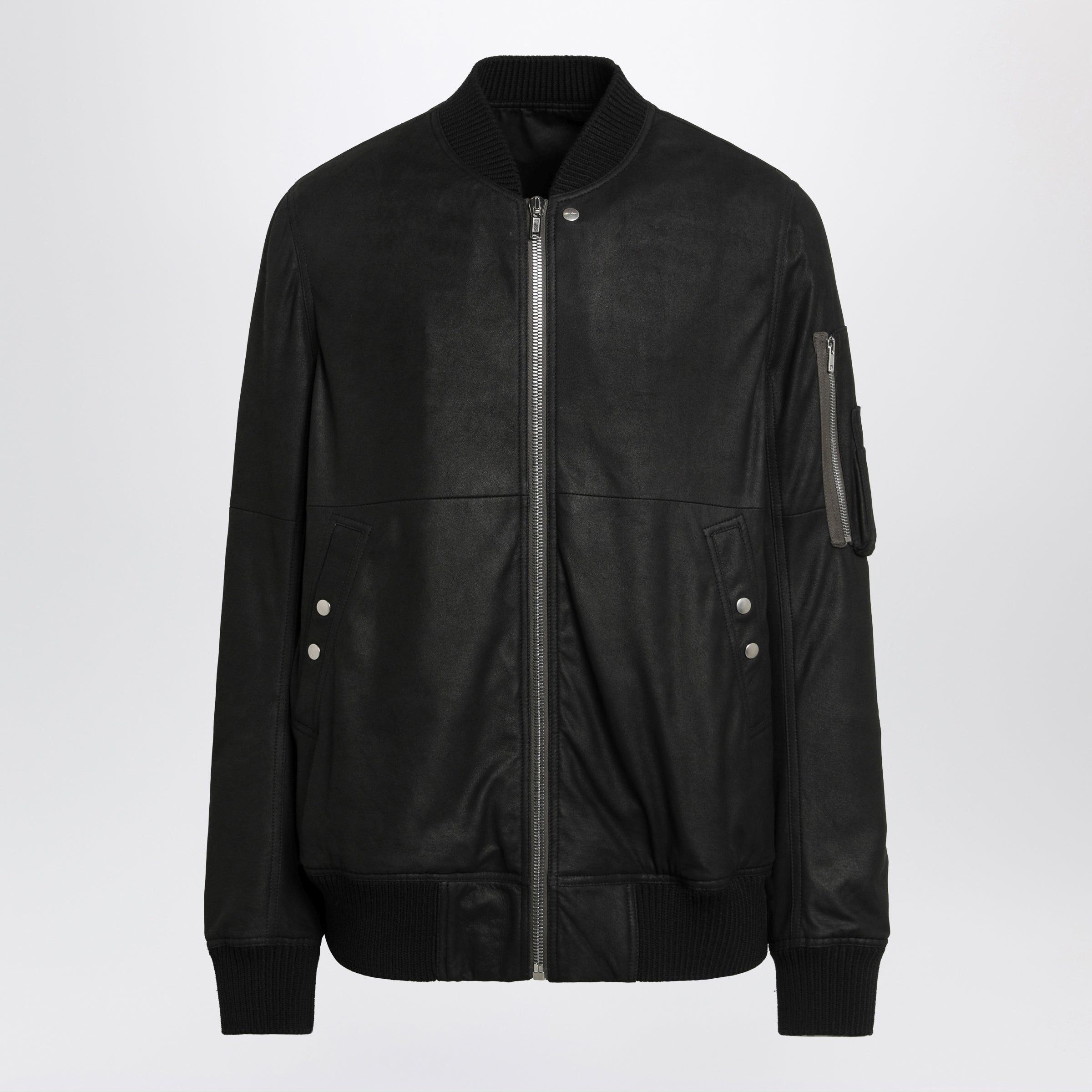 Rick Owens Rick Owens Black Leather Zip Jacket Size US L / EU 52-54 / 3 - 1 Thumbnail
