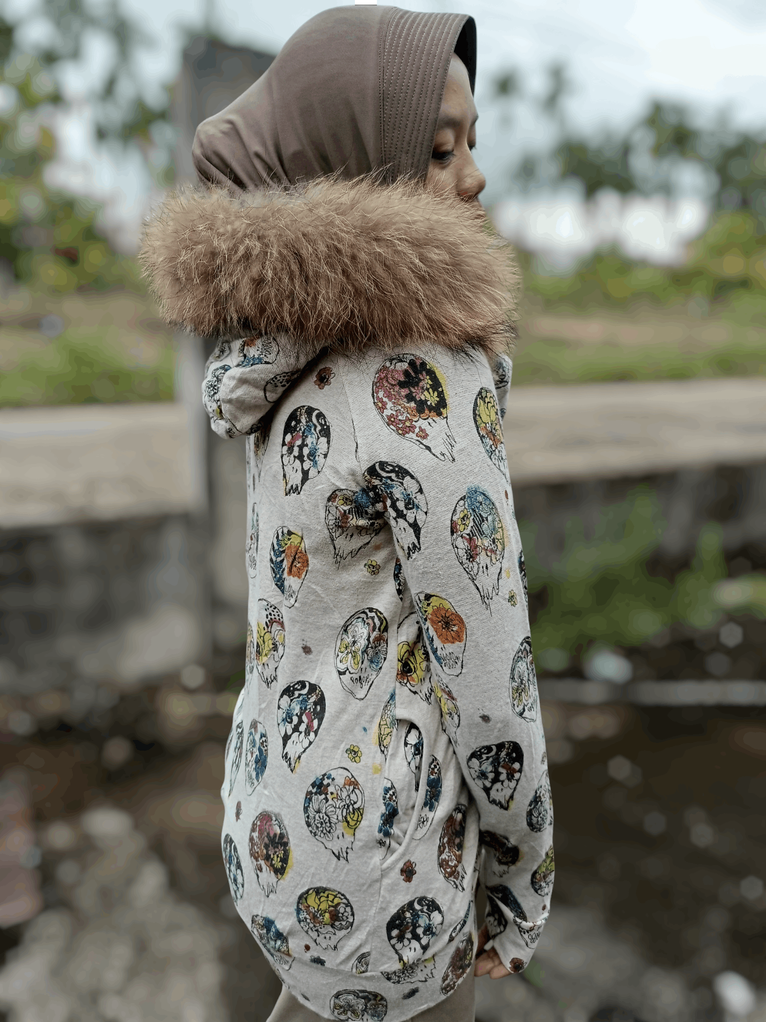 Japanese Brand × Le Grande Bleu (L.G.B.) SCOLAR Skulls Fur Hoodie Size US M / EU 48-50 / 2 - 20 Thumbnail