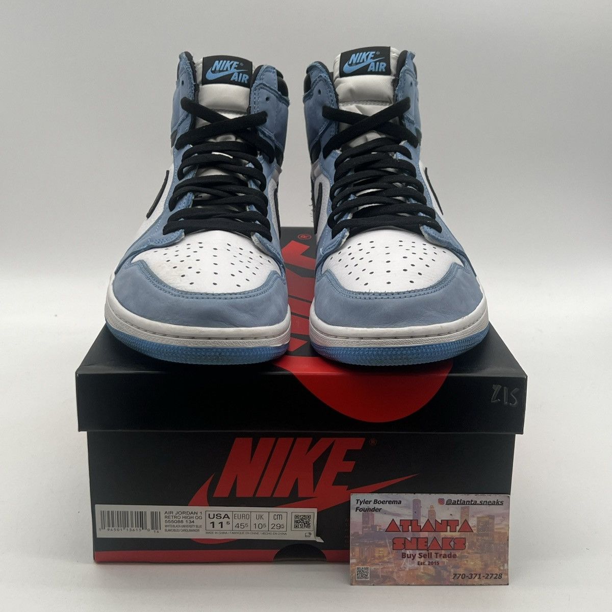 Jordan Brand Air Jordan 1 High University Blue Size US 11.5 / EU 44-45 - 2 Thumbnail