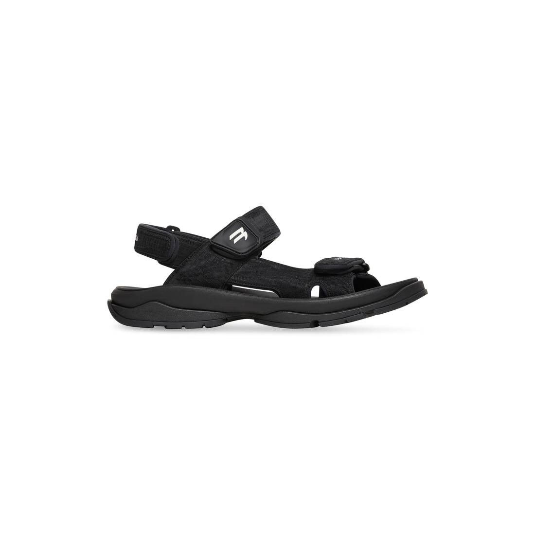 Balenciaga o1mt1gz0325 Tourist Sandals in Black Size US 8 / IT 38 - 1 Thumbnail