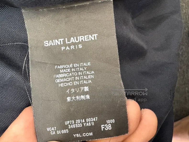 Saint Laurent Paris Saint Laurent Paris Blood Tooth Jacket Size XS / US 0-2 / IT 36-38 - 4 Thumbnail