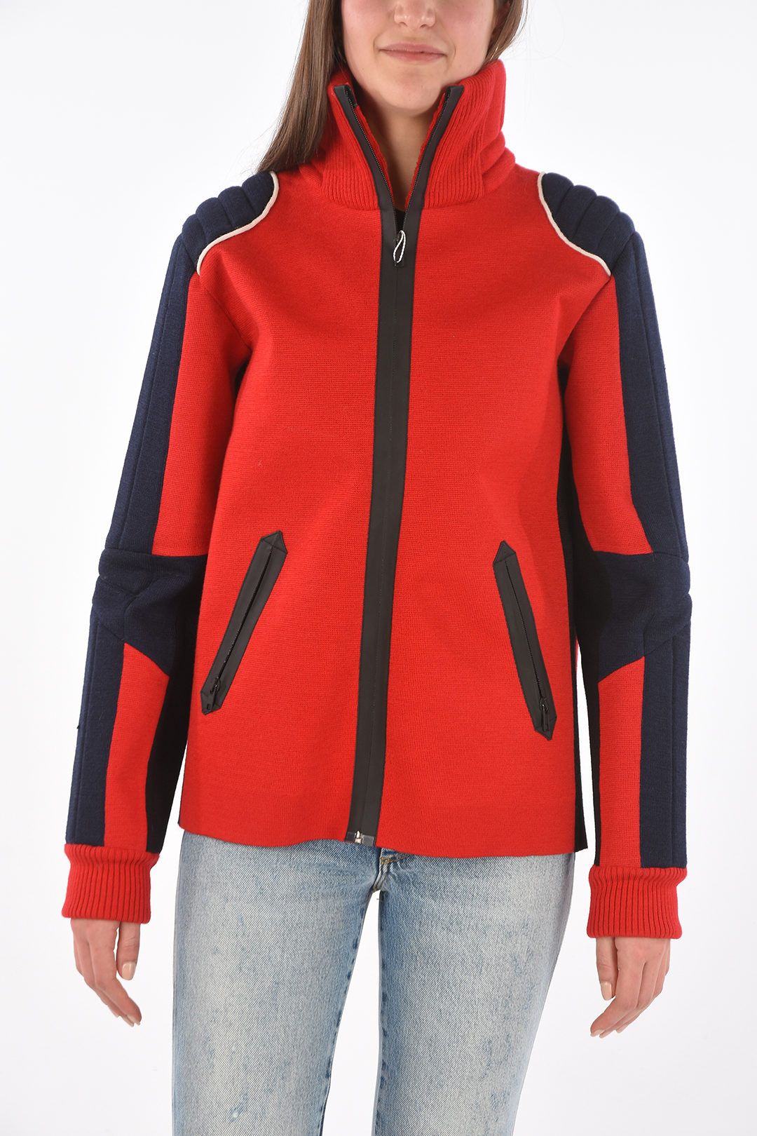 Maison Margiela og1mm1224 Turtleneck Jacket in Blue Red Size S / US 4 / IT 40 - 1 Thumbnail