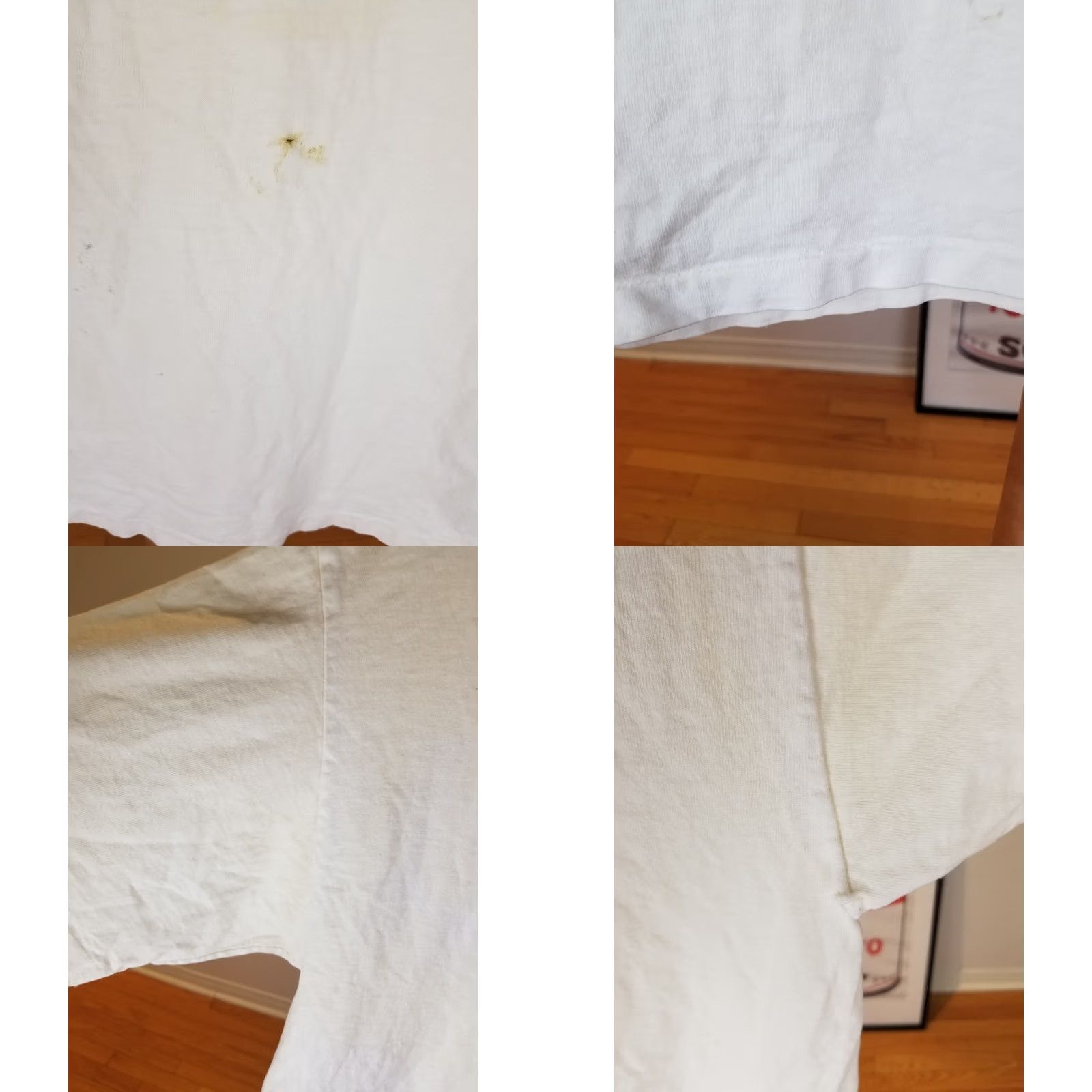 Vintage VINTAGE 90' A BREAK FROM REALITY TSHIRT MEDIUM White Short Sleeve Round Neck Mens Distressed Worn Faded Solid Pattern Universal Size M Clothing Size US M / EU 48-50 / 2 - 8 Thumbnail