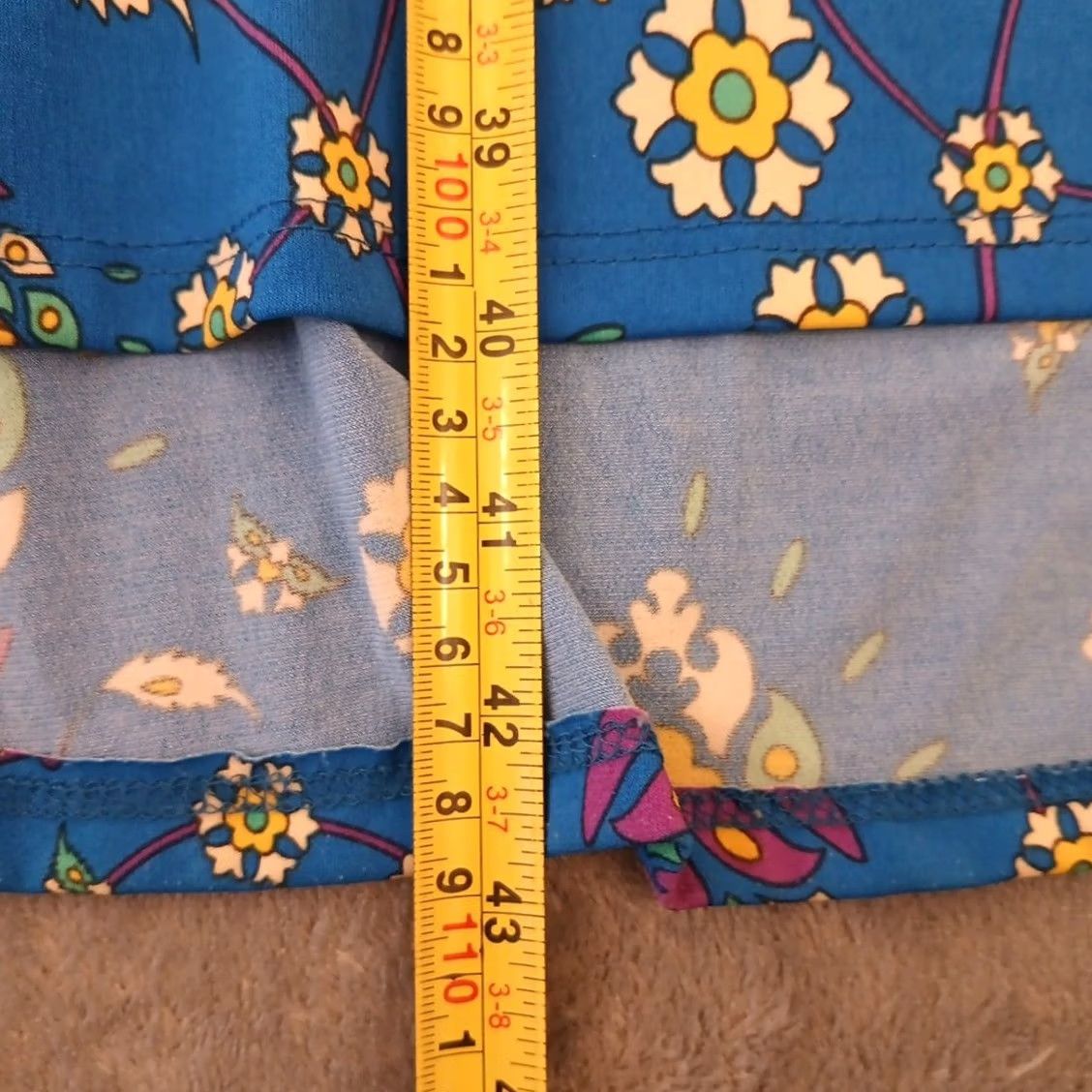 Vintage LuLaRoe Maxi Skirt XS Blue Floral Long Pull On Womens Regular Skirt Long Blue Floral Stretch Vintage No N/A Size 26" / US 2 / IT 38 - 5 Thumbnail