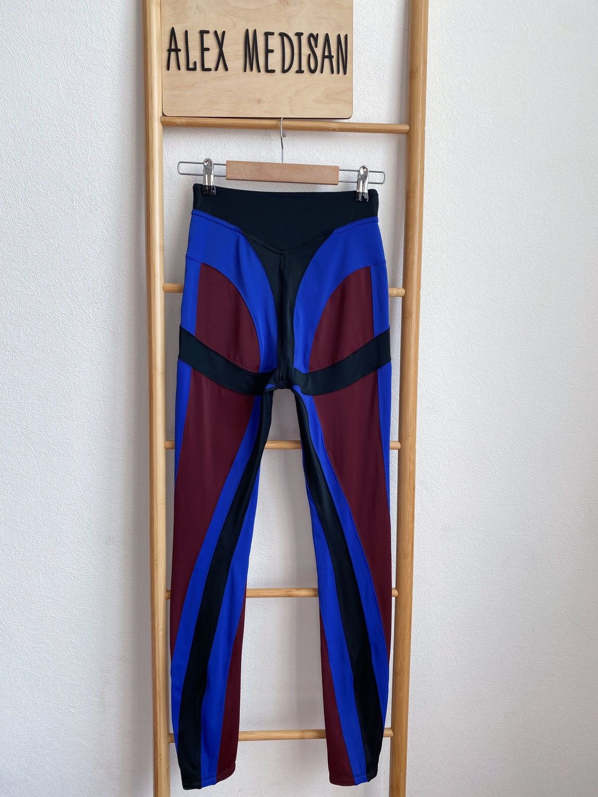 Mugler Mugler x H&M Spiral-Paneled Jersey Leggings Size 27" / US 4 / IT 40 - 14 Thumbnail