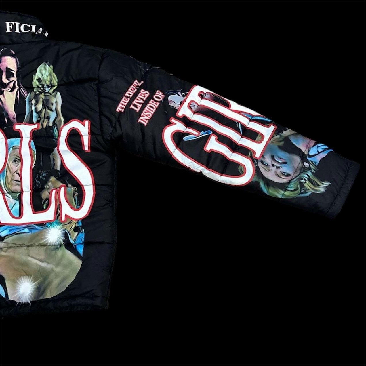 Other superficial LA “the devil lives inside of girls” puffer(2020 Size US L / EU 52-54 / 3 - 4 Thumbnail
