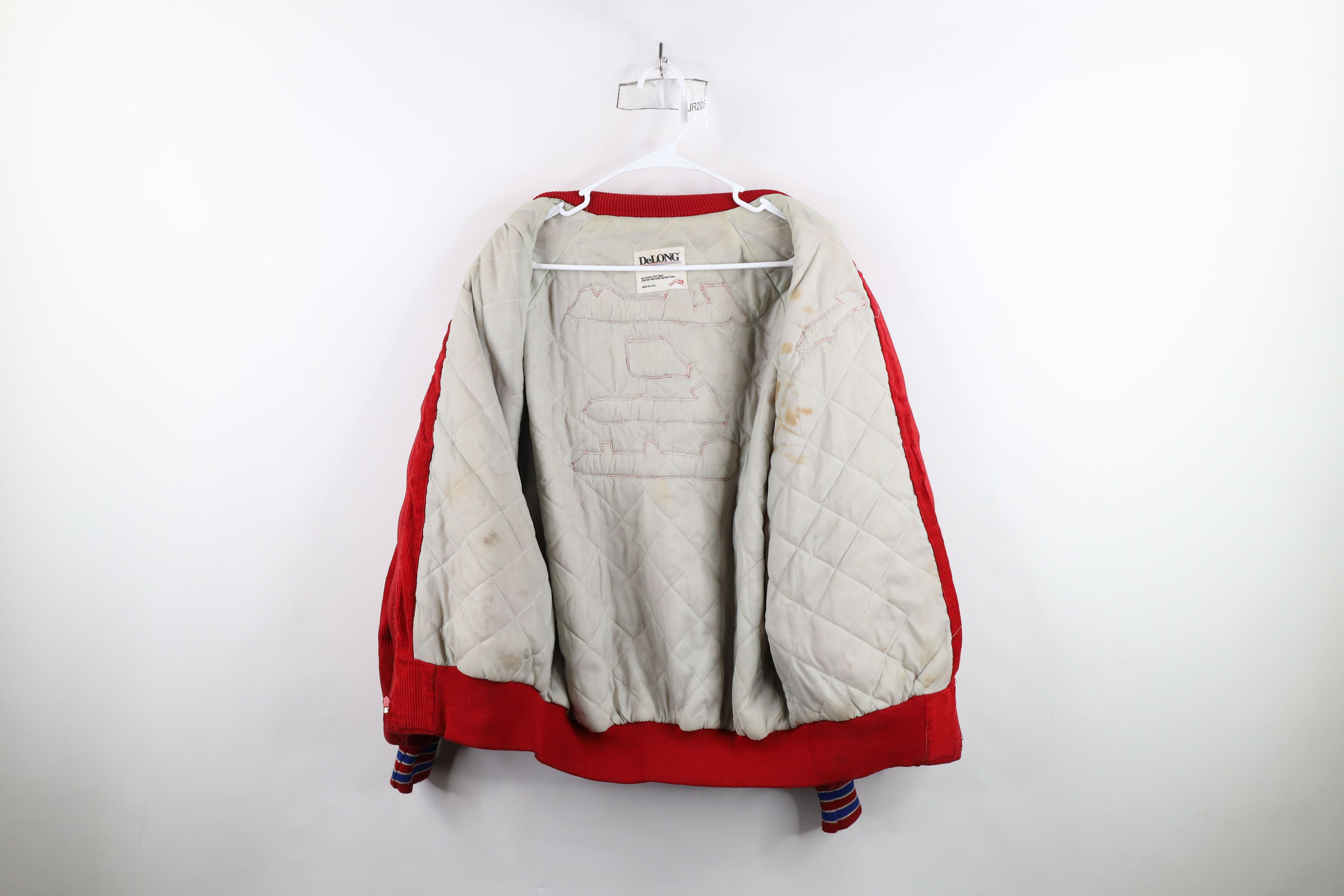 Vintage Vintage 80s All American Cheerleader Corduroy Jacket USA Size XXL / US 16-18 / IT 52-54 - 9 Thumbnail