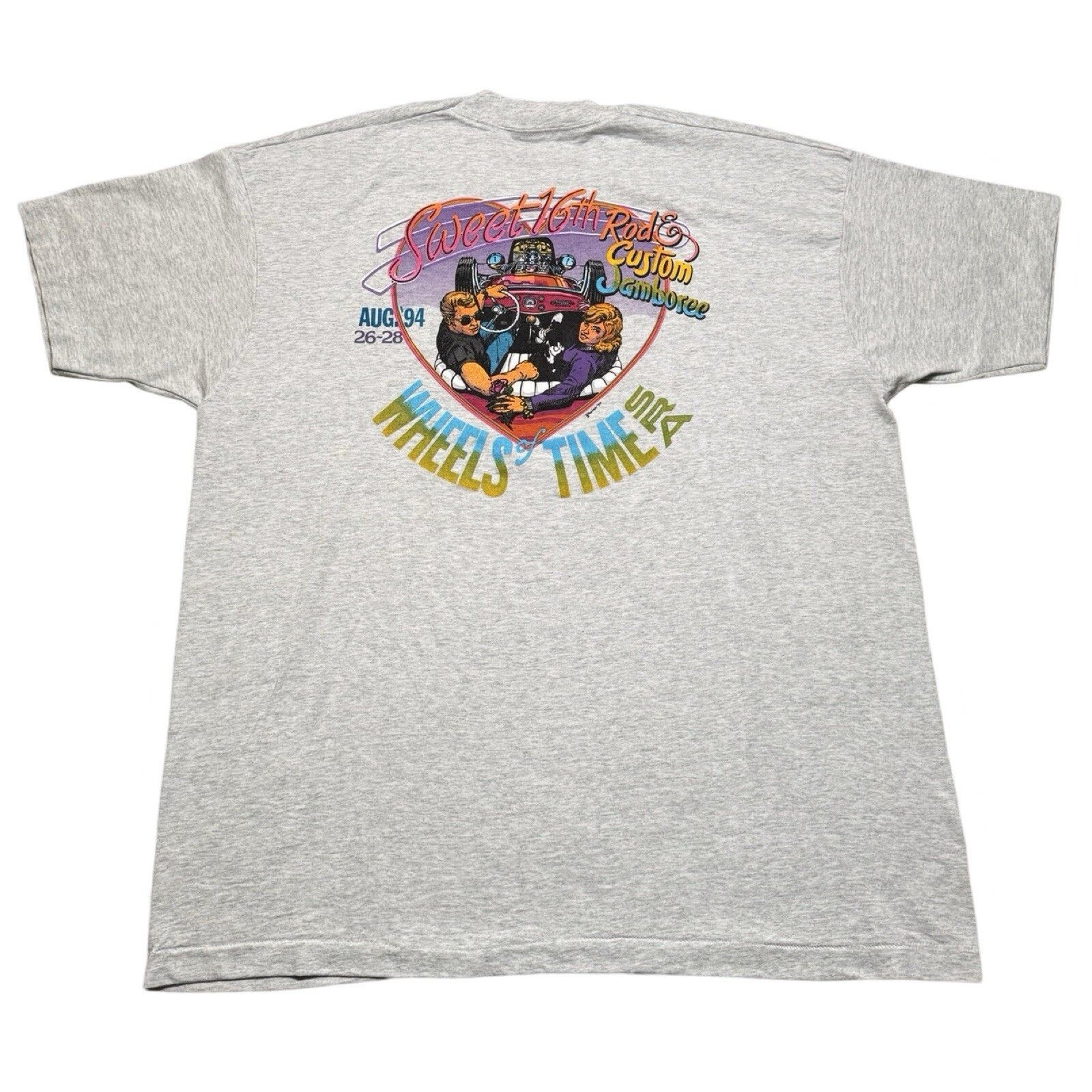 Vintage Vintage Wheels Of Time Hot Rod Sweet 16 Jamboree T Shirt XL Size US XL / EU 56 / 4 - 6 Thumbnail