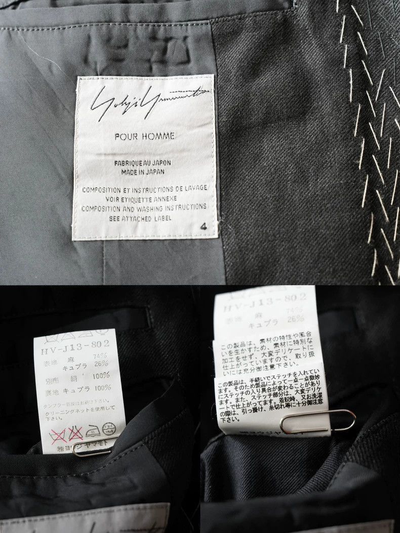Yohji Yamamoto Yohji Yamamoto Yohji Yamamoto Hand-Stitched Jacket 09SS Size US L / EU 52-54 / 3 - 8 Thumbnail