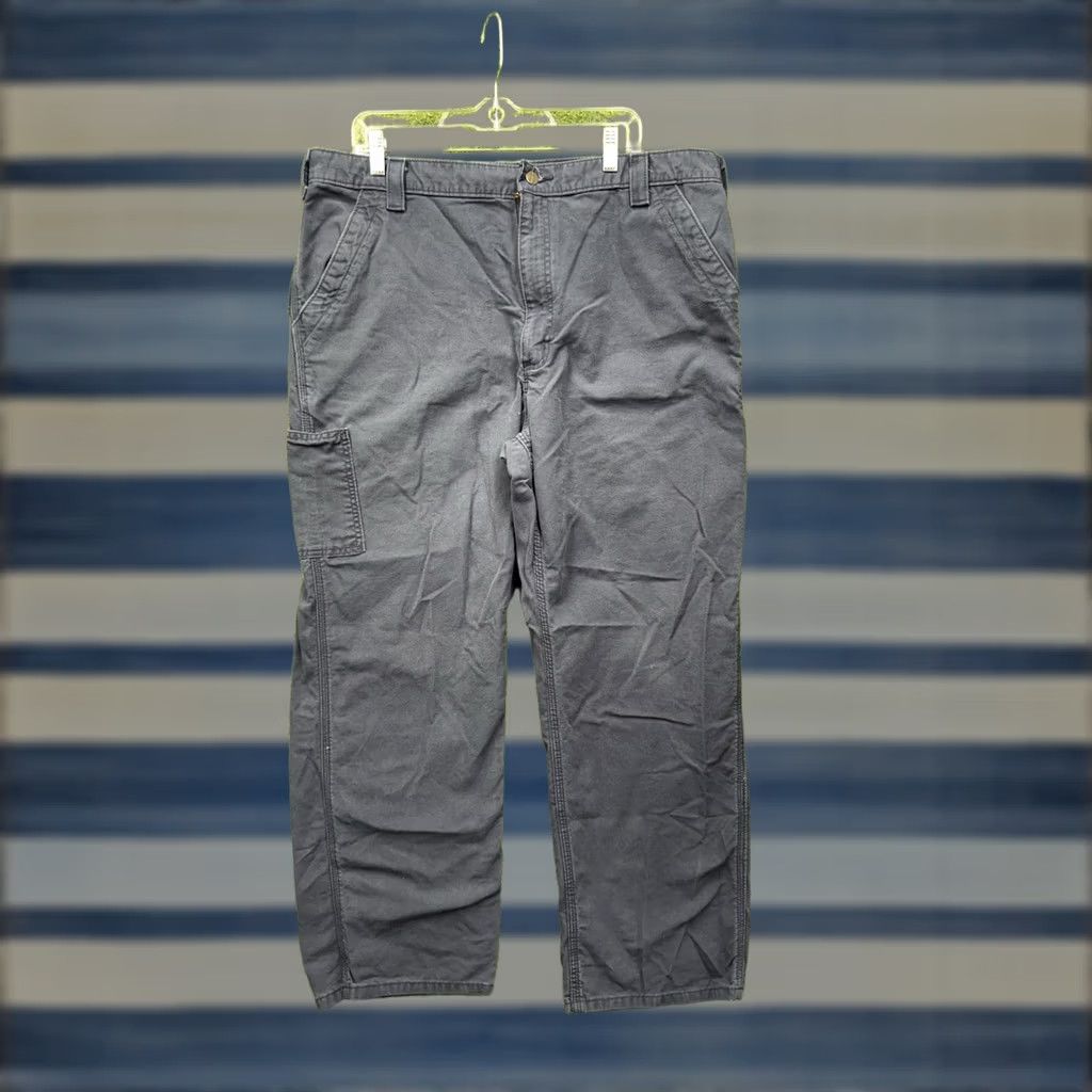 Carhartt Carhartt Carpenter Pants Mens 40x30 Canvas Loose Original Fit Workwear B151 NVY Size US 40 / EU 56 - 1 Thumbnail