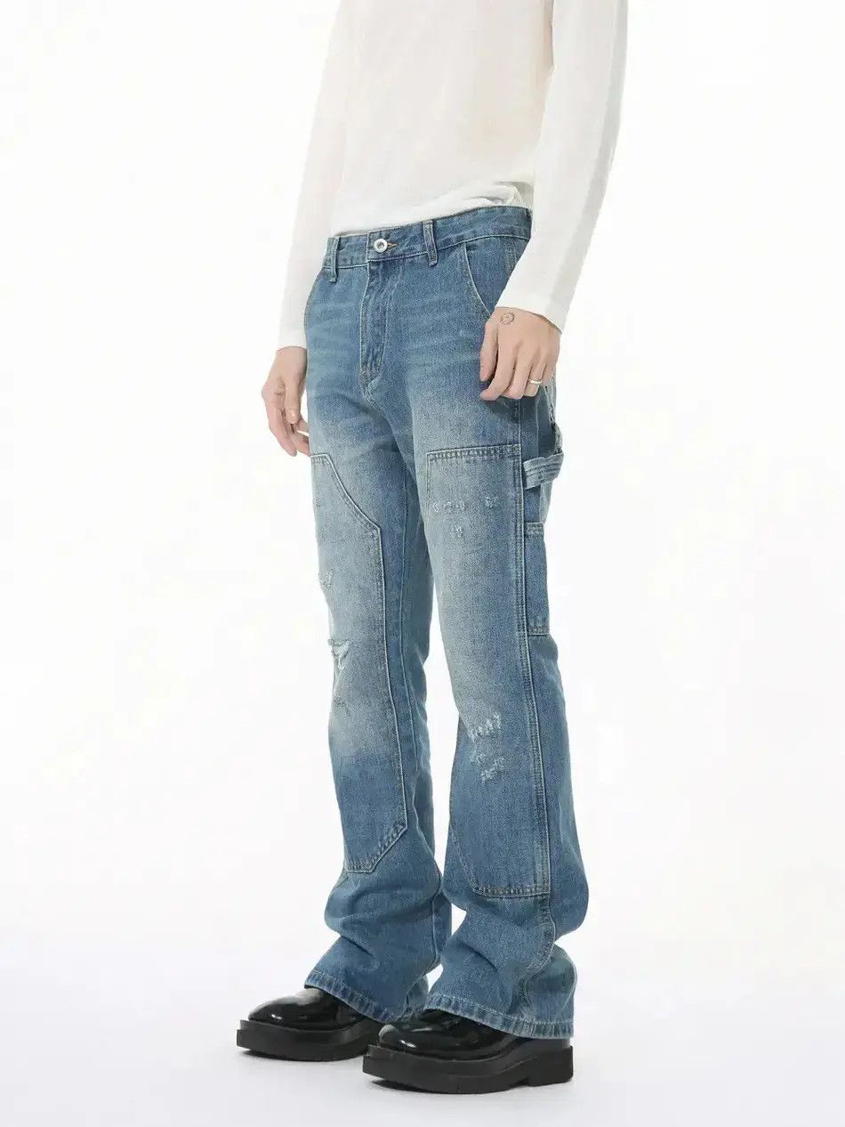 Japanese Brand Retro loose high street patchwork jeans Size US 32 / EU 48 - 1 Thumbnail