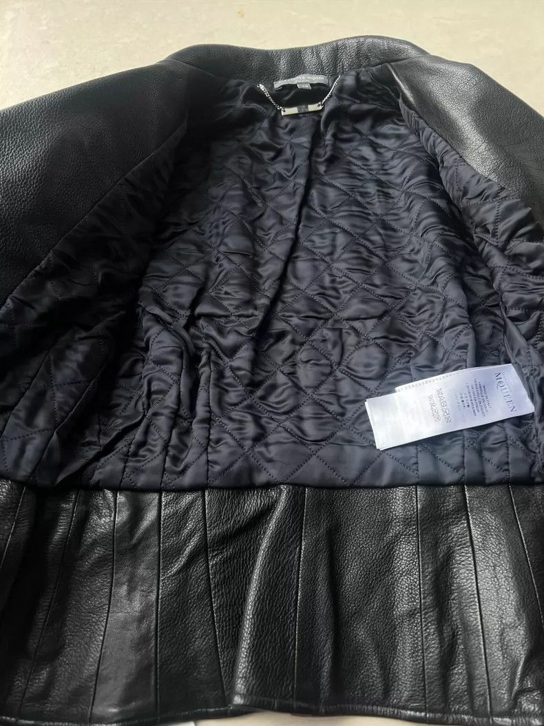 Alexander McQueen Alexander McQUEEN Leather jacket, classic style, genuine le Size XS / US 0-2 / IT 36-38 - 6 Thumbnail