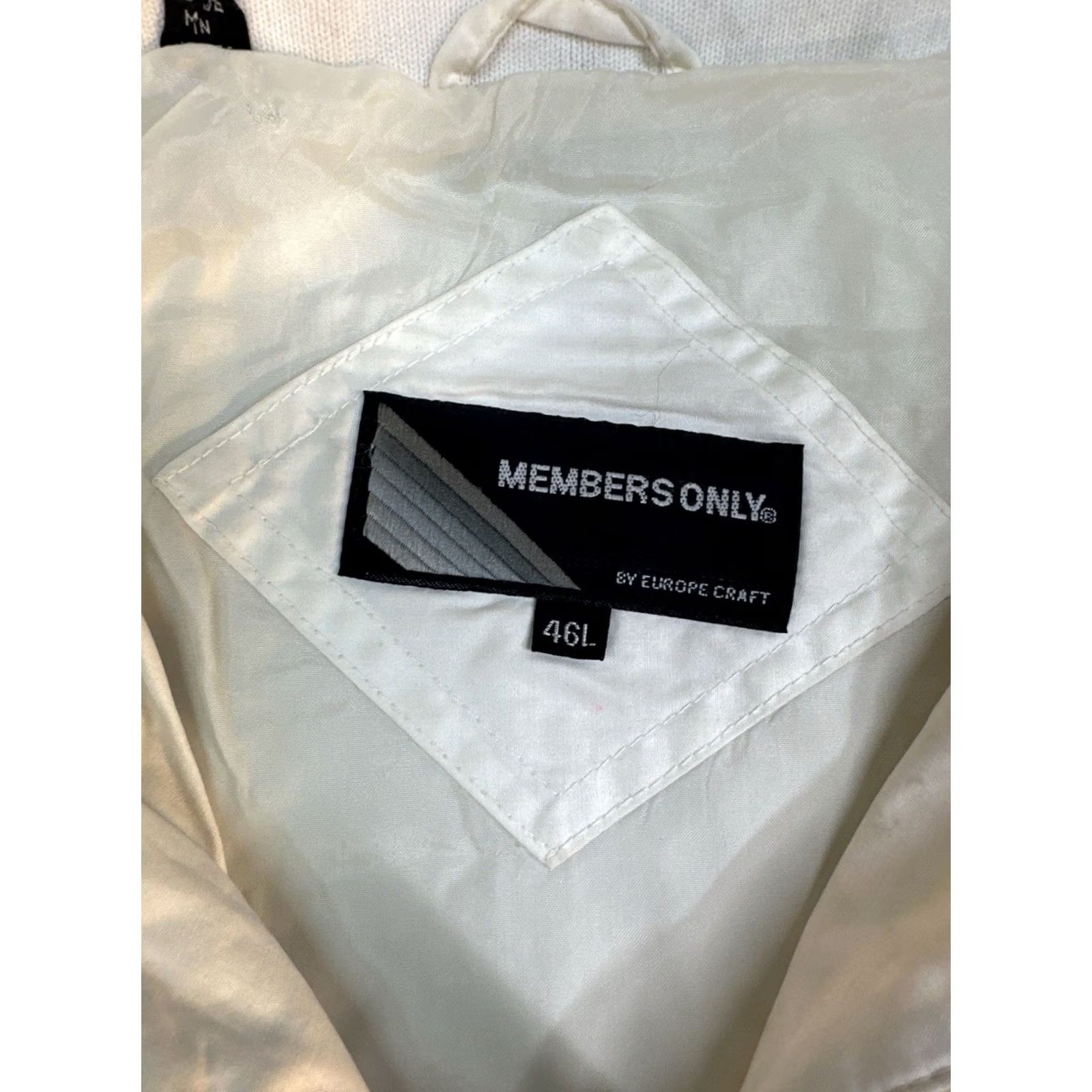 Members Only Members Only White Zip Jacket Mens 46L Windbreaker Lightweight Baggy Style Slim Fit Menswear Windshell Lightweight Zip-Up Jacket Size US S / EU 44-46 / 1 - 2 Thumbnail