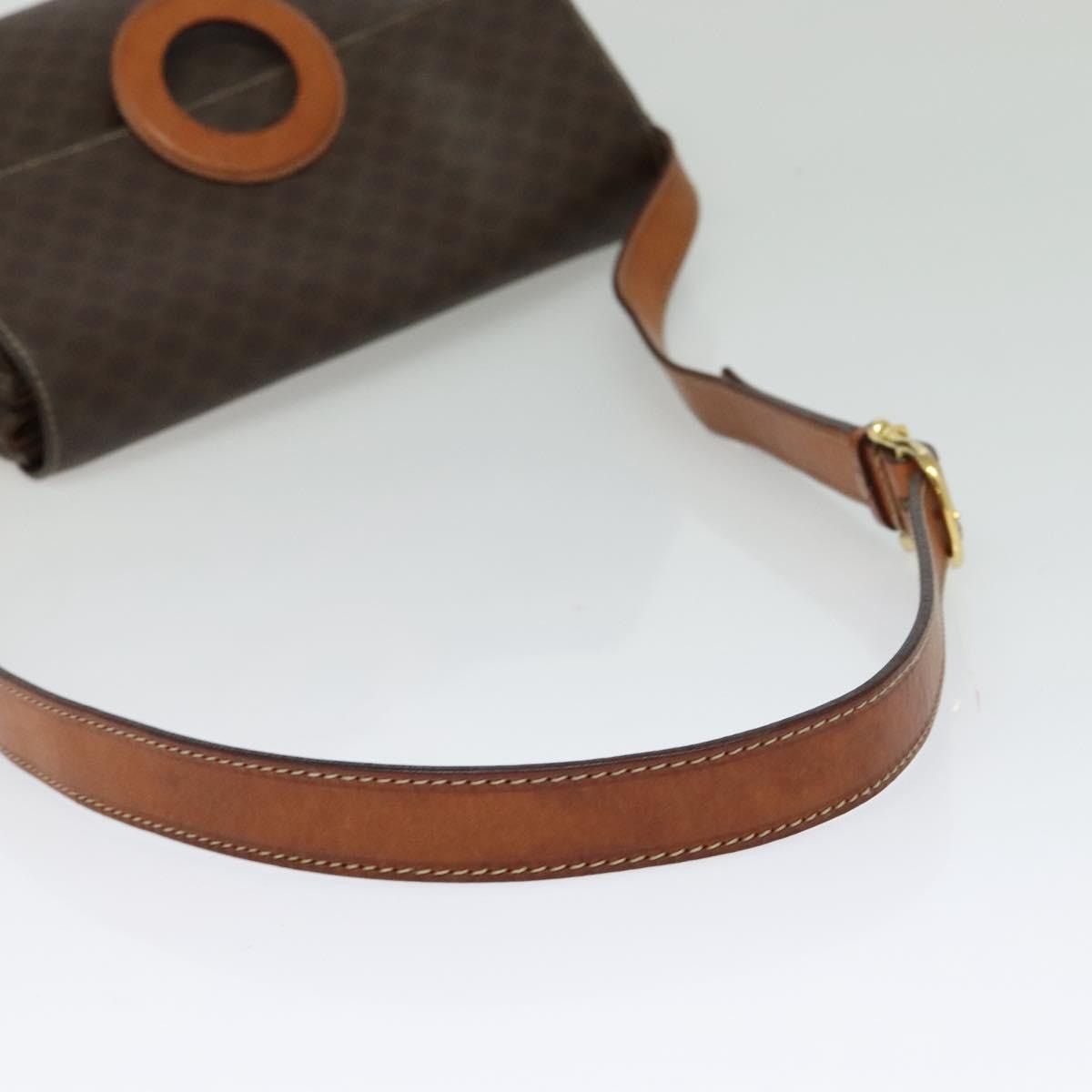 Celine CELINE Macadam Canvas Shoulder Bag Pvc Leather Brown Gold Size ONE SIZE - 7 Thumbnail