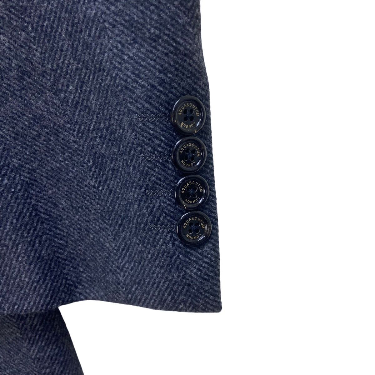 Aquascutum Vintage Aquascutum London Herringbone Wool Long Coat Size US L / EU 52-54 / 3 - 10 Thumbnail