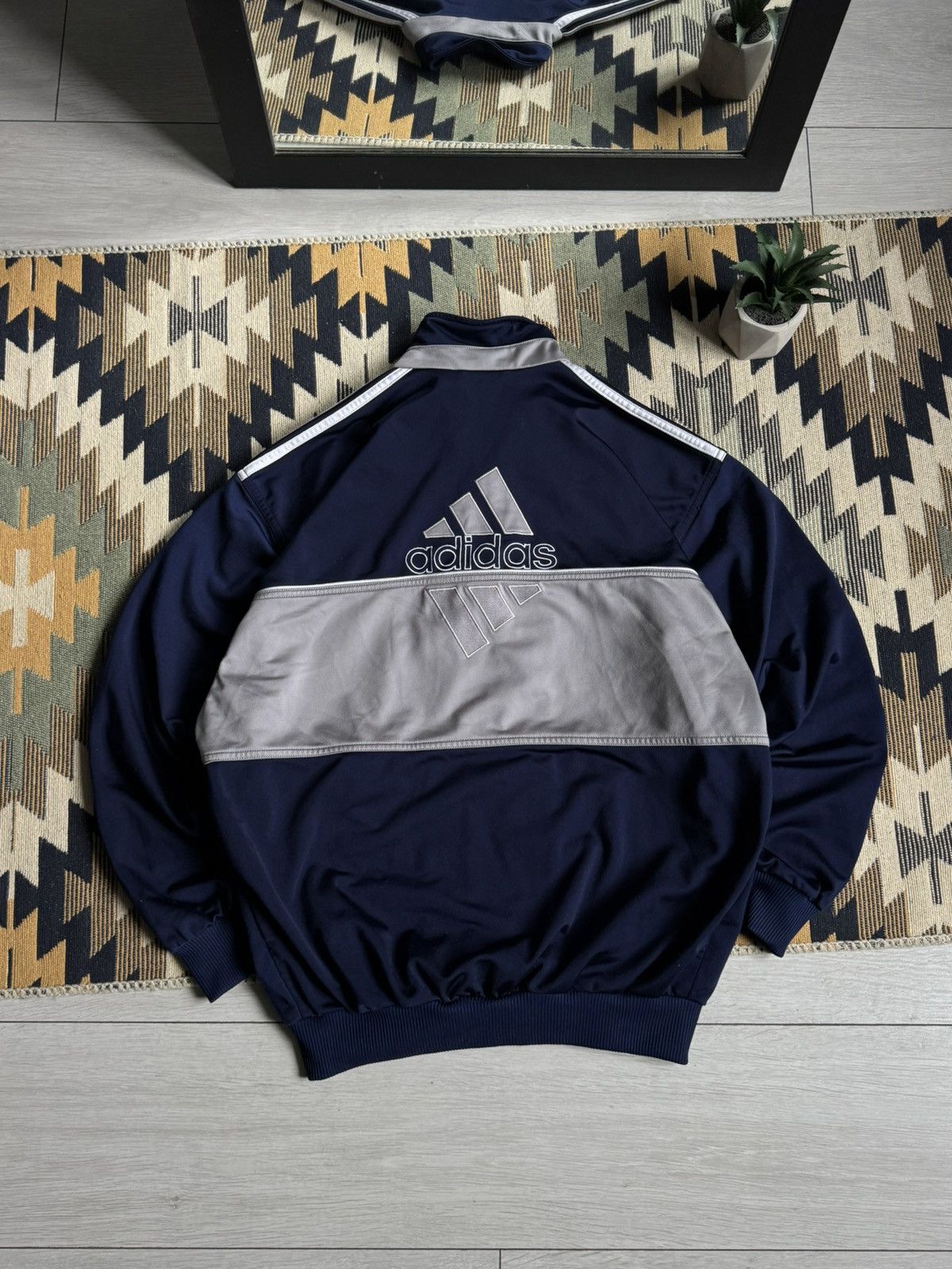 Adidas Vintage Adidas Retro 3 Stripes Y2K Track Jacket Size US M / EU 48-50 / 2 - 9 Thumbnail