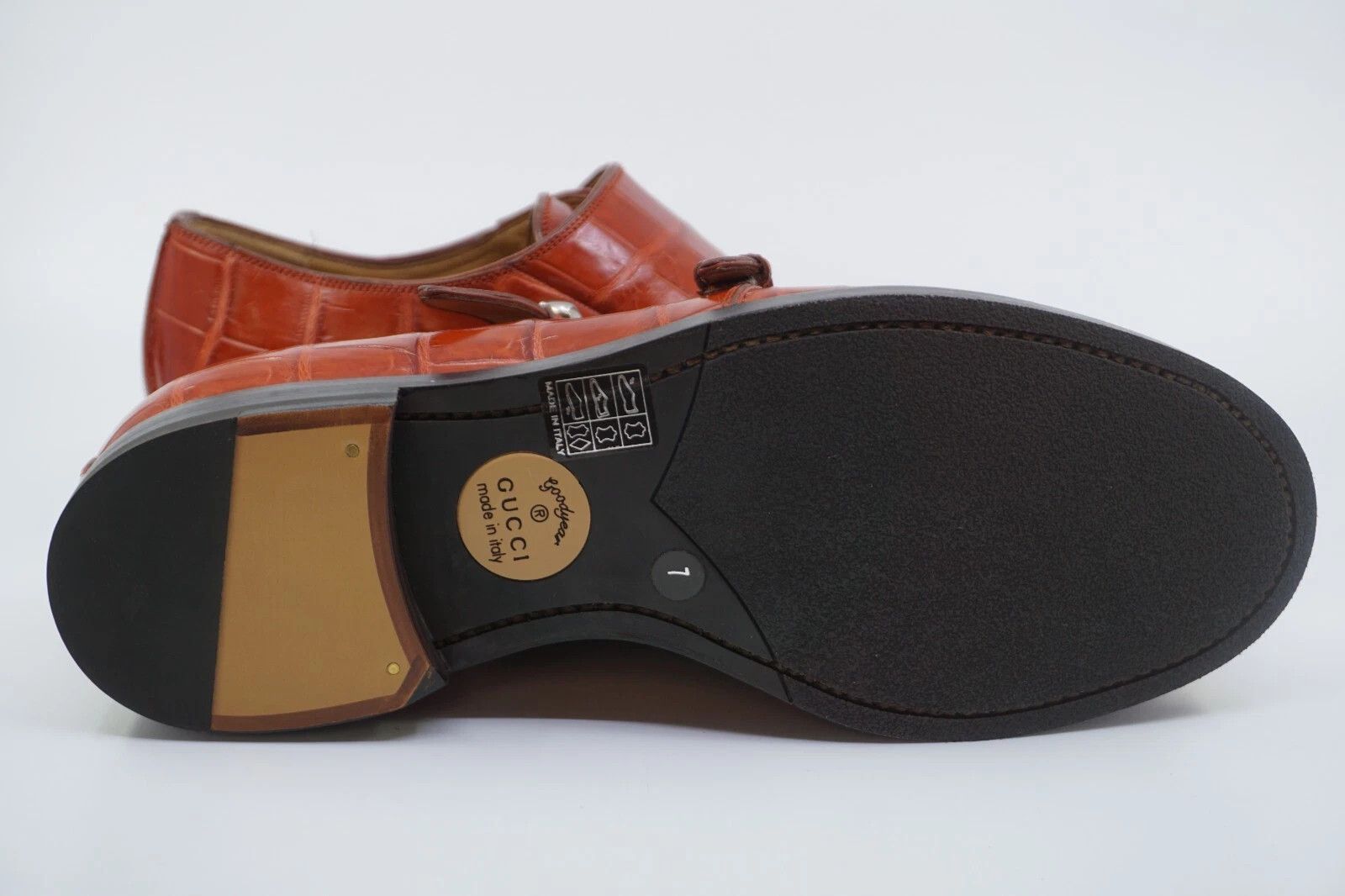 Gucci RARE Gucci Exotic Alligator Crocodile UK 7 US 7.5 Size US 7.5 / EU 40-41 - 11 Thumbnail