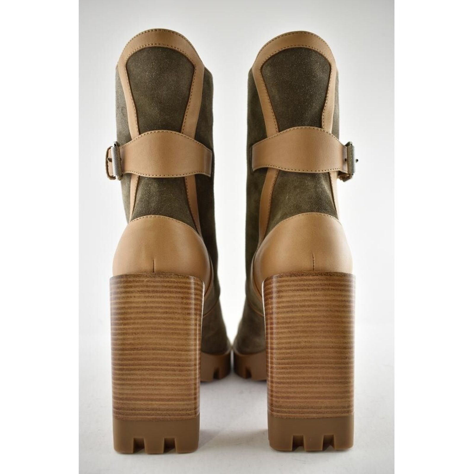 Christian Louboutin Christian Louboutin Macademia 100 Grey Suede Lace Up Size US 10 / IT 40 - 10 Thumbnail
