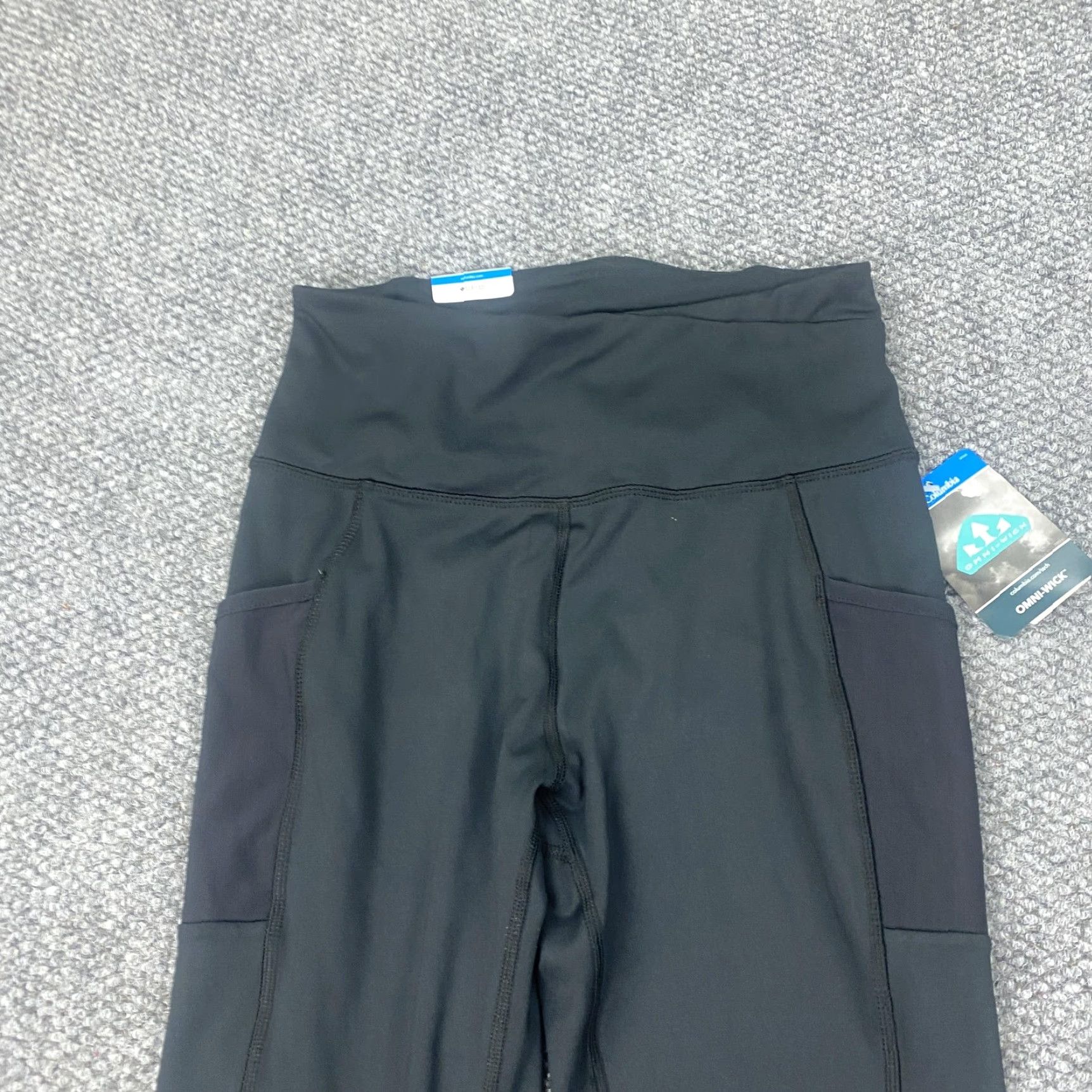 Vintage Columbia Leggings Womens Small Black Windgates High-Rise Omni-Wick Performance Athleisure Jogging & Running Hiking Gym Size 28" / US 6 / IT 42 - 2 Thumbnail