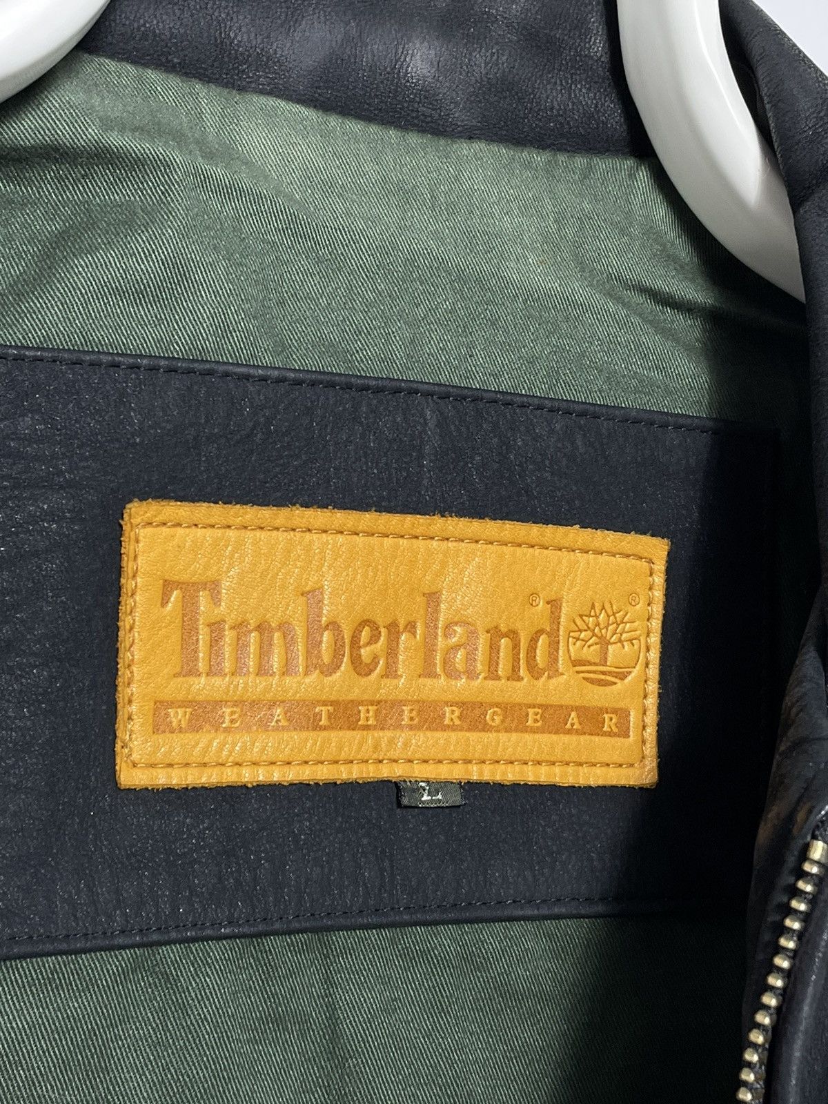 Timberland × Vintage Timberland Leather Black Bomber Weather-gear Size US L / EU 52-54 / 3 - 11 Thumbnail