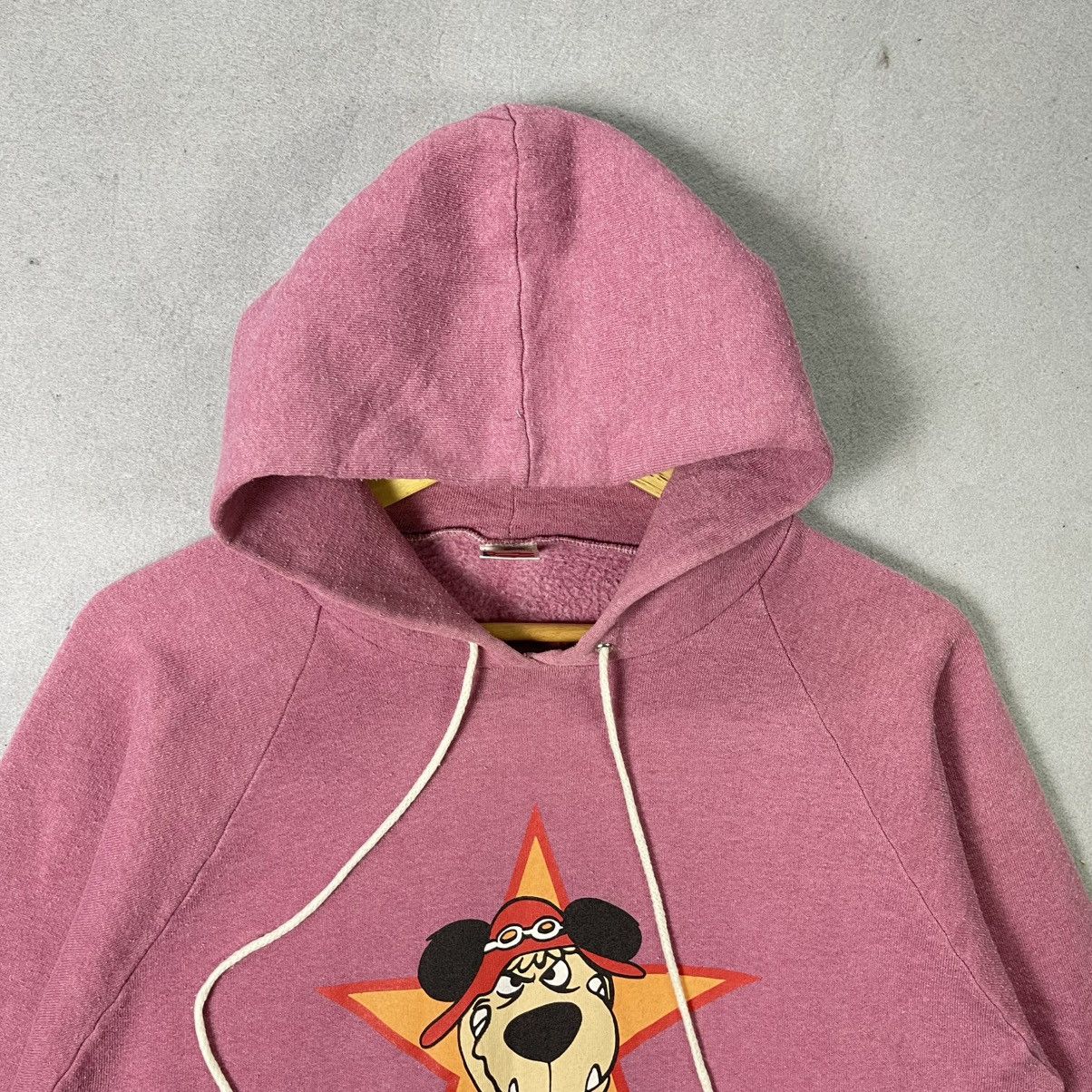 Fruit Of The Loom Vintage 90s Muttley Hanna-Barbera Pink Hoodie Size US L / EU 52-54 / 3 - 2 Thumbnail