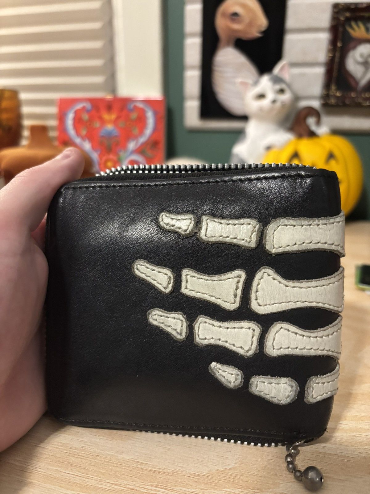 Kapital Thumbs Up Bone Hand Wallet OG Size ONE SIZE - 2 Thumbnail
