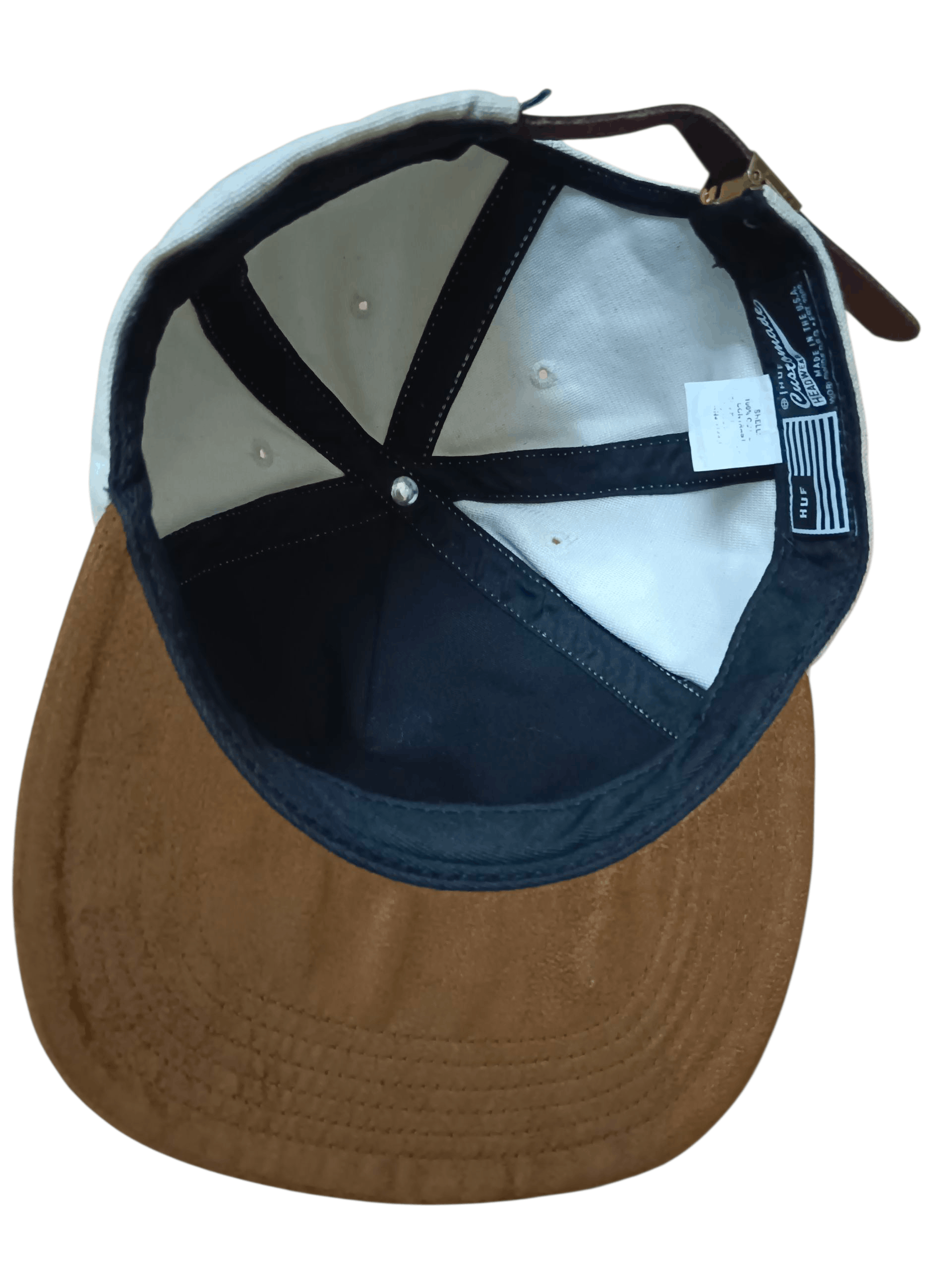 Club Sorayama × Huf HUF Big Iconic H Logo Leather Buckle BackHat Size ONE SIZE - 8 Thumbnail