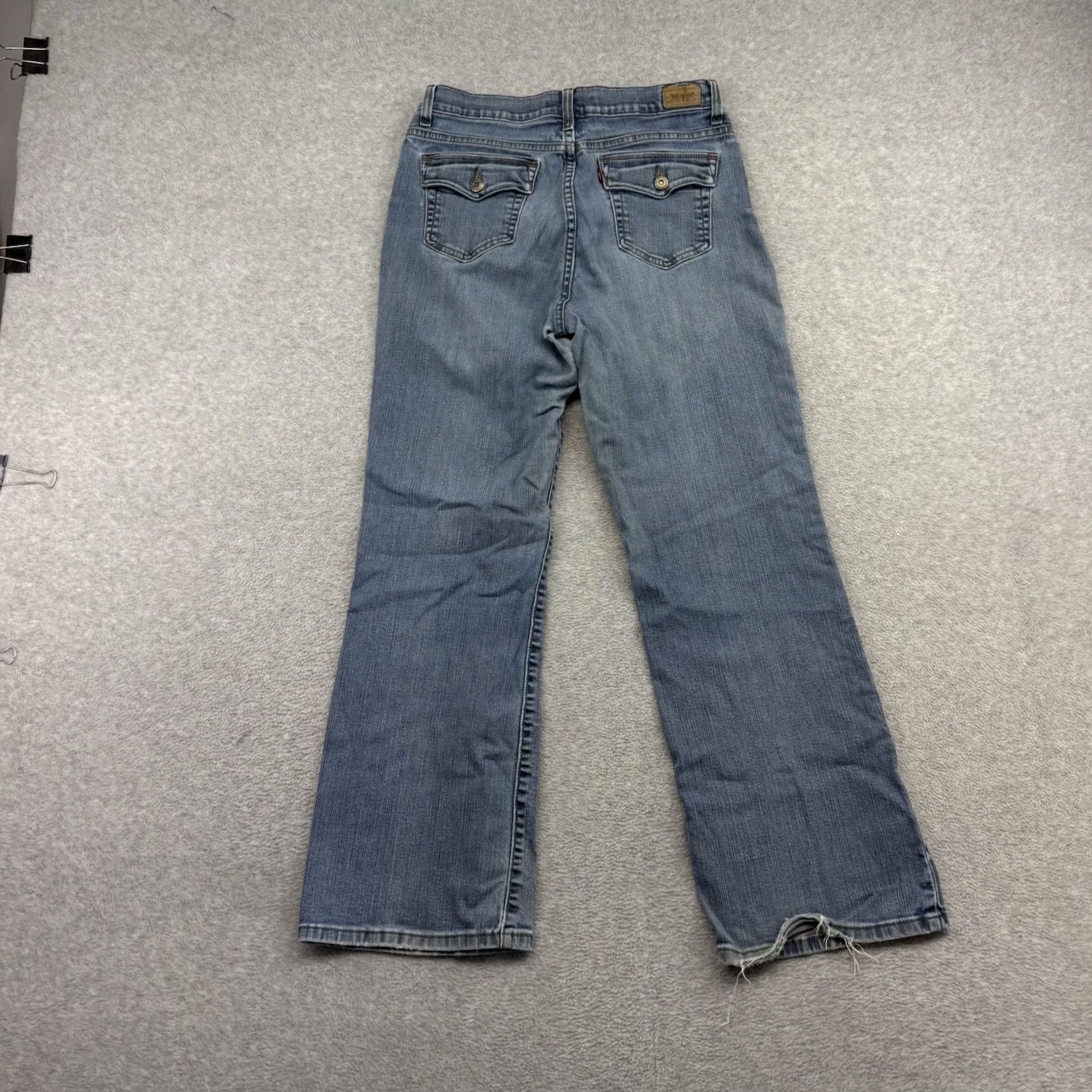 Denime VINTAGE Levi’s Jeans Women’s 12 Blue Denim Bootcut Slimming 512 Rodeo Flare 90s Size 34" / US 12 / IT 48 - 6 Thumbnail