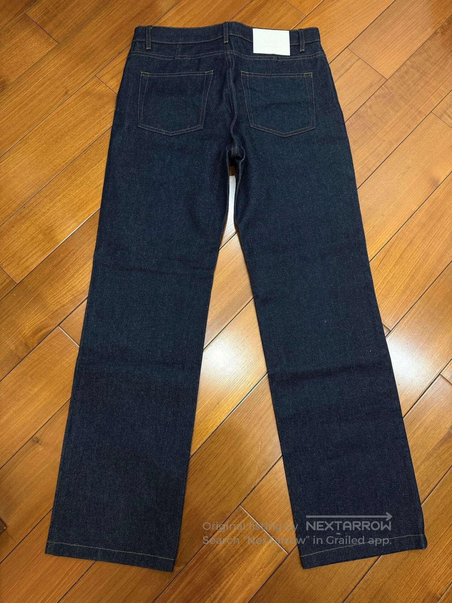 AMI AMI Dark Blue Straight Wide. Size US 31 - 1 Thumbnail