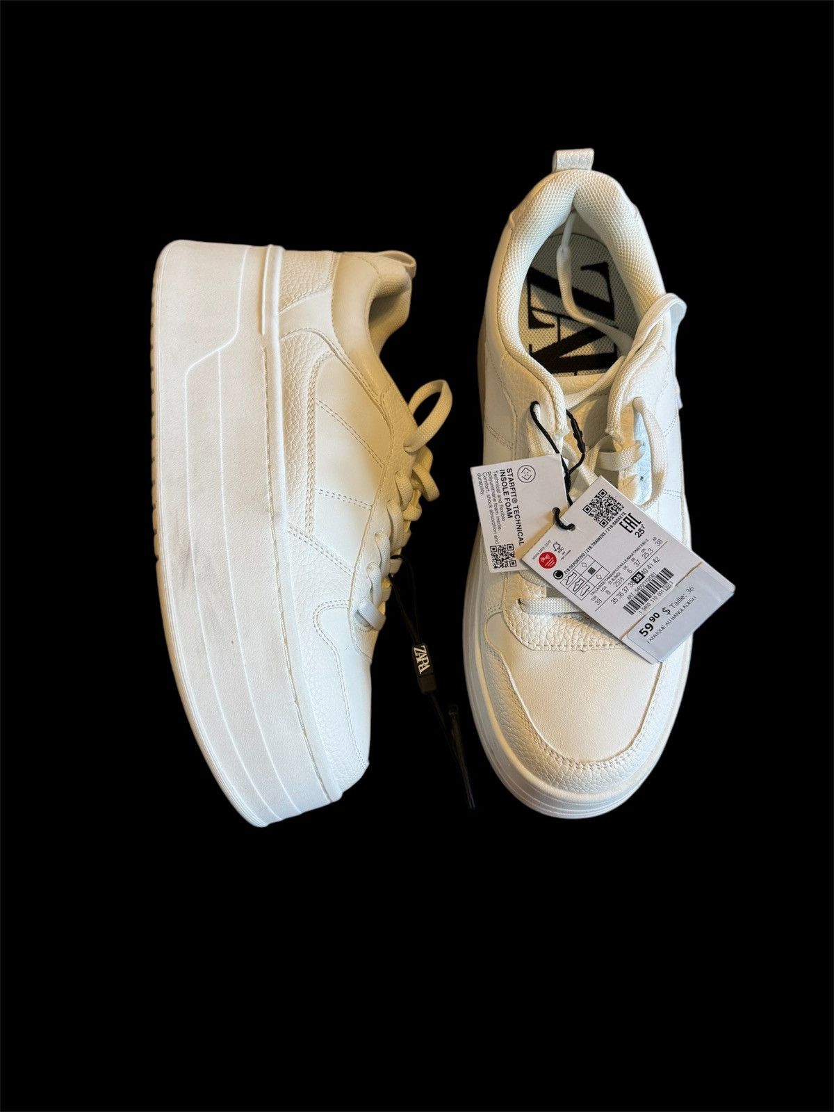 Zara Brand new Zara platform sneakers Size US 8 / IT 38 - 1 Thumbnail