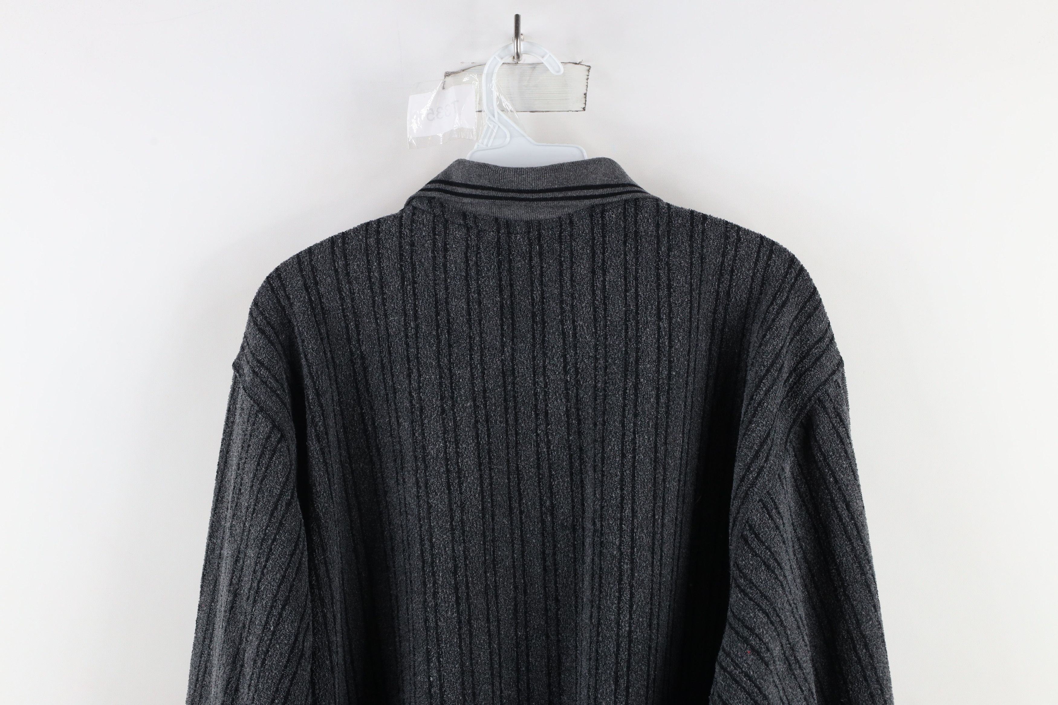 Vintage Vintage 90s Streetwear Collared Fleece Pullover Sweater Size US L / EU 52-54 / 3 - 8 Thumbnail
