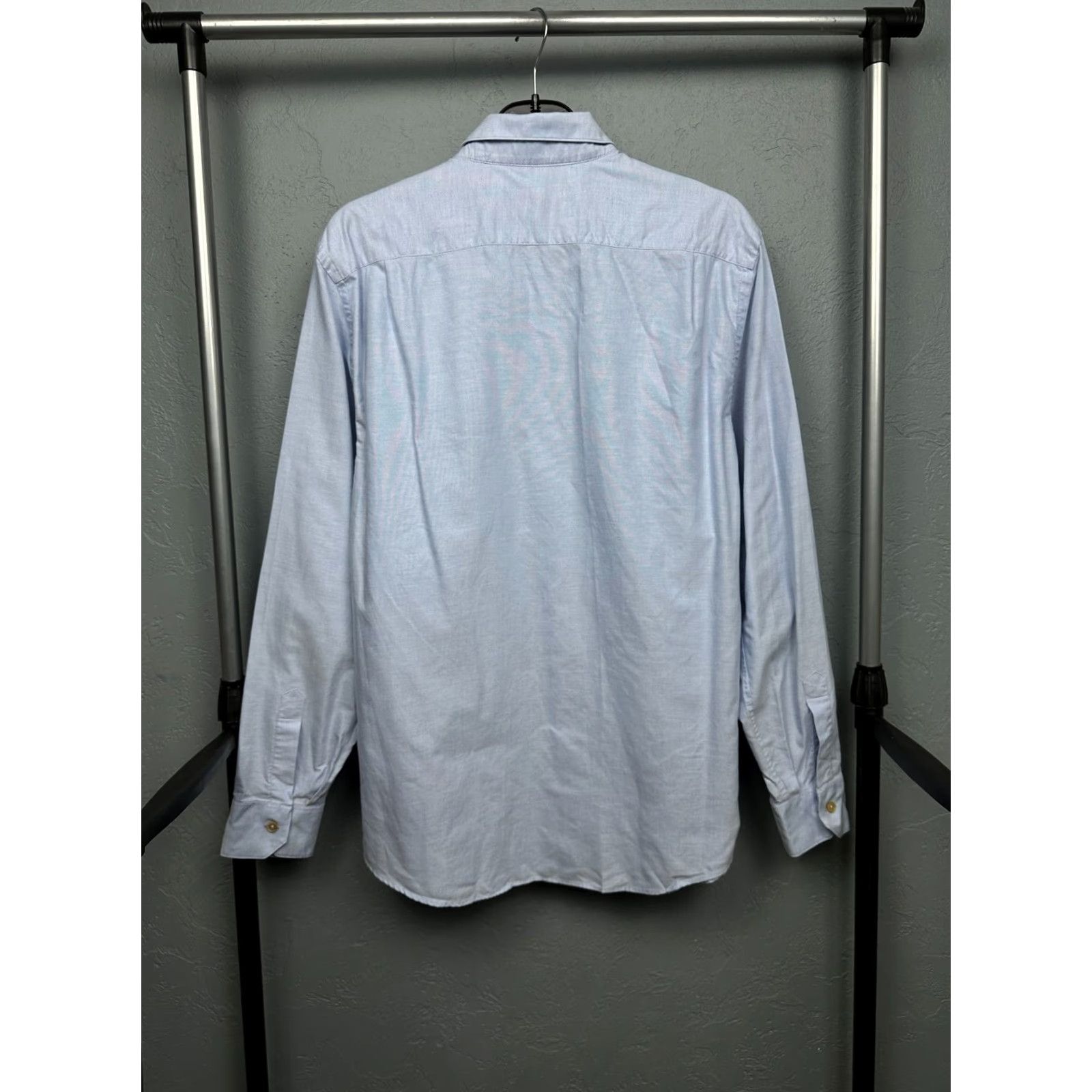 Paul Smith Paul Smith Mens Long Sleeve Shirt L Button-Up Collared Cotton Blue Shirt Mens L Navy Blue 90s? Size US L / EU 52-54 / 3 - 6 Thumbnail