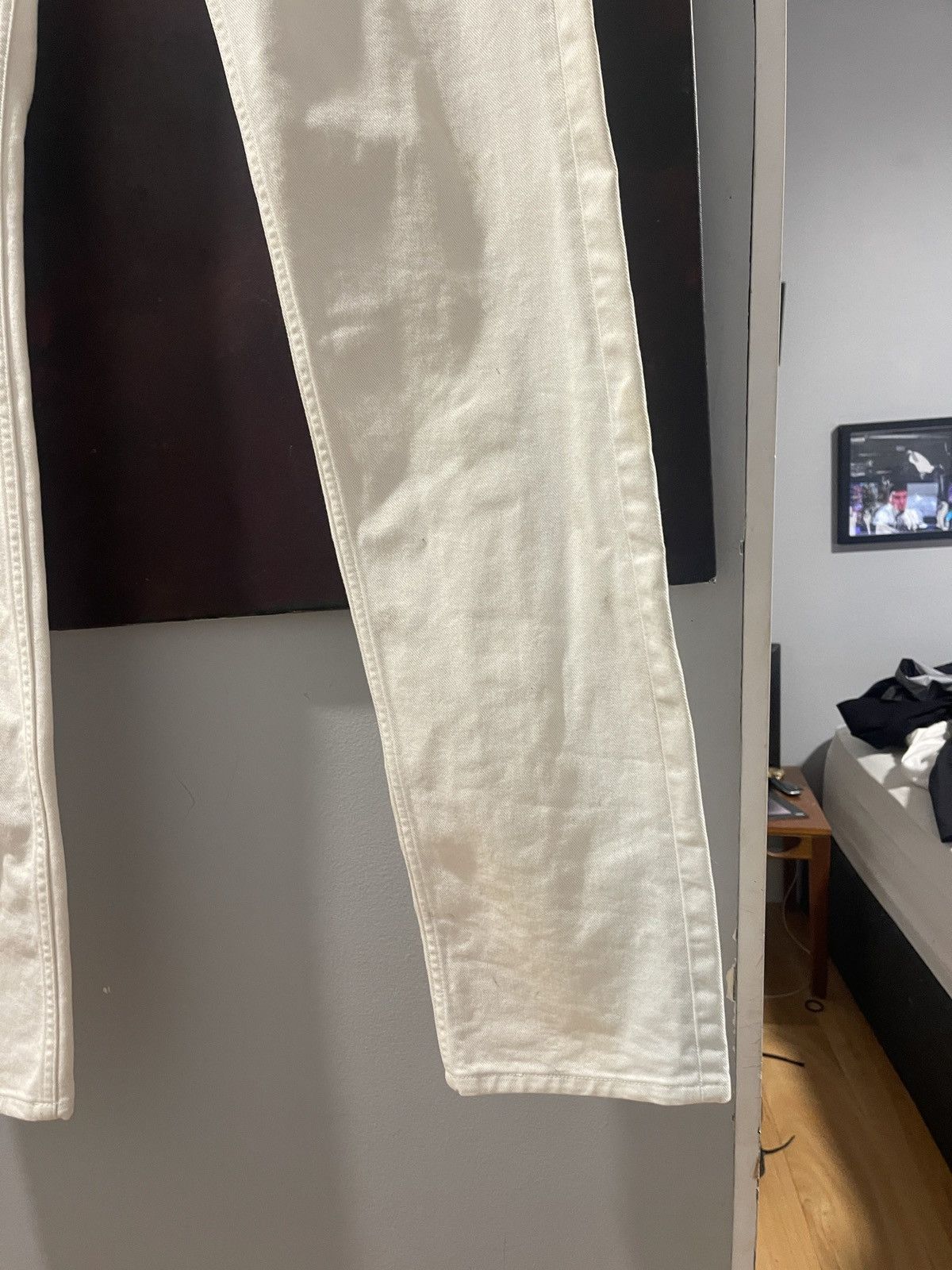Maison Margiela Maison Margiela White jeans Size US 33 - 3 Thumbnail