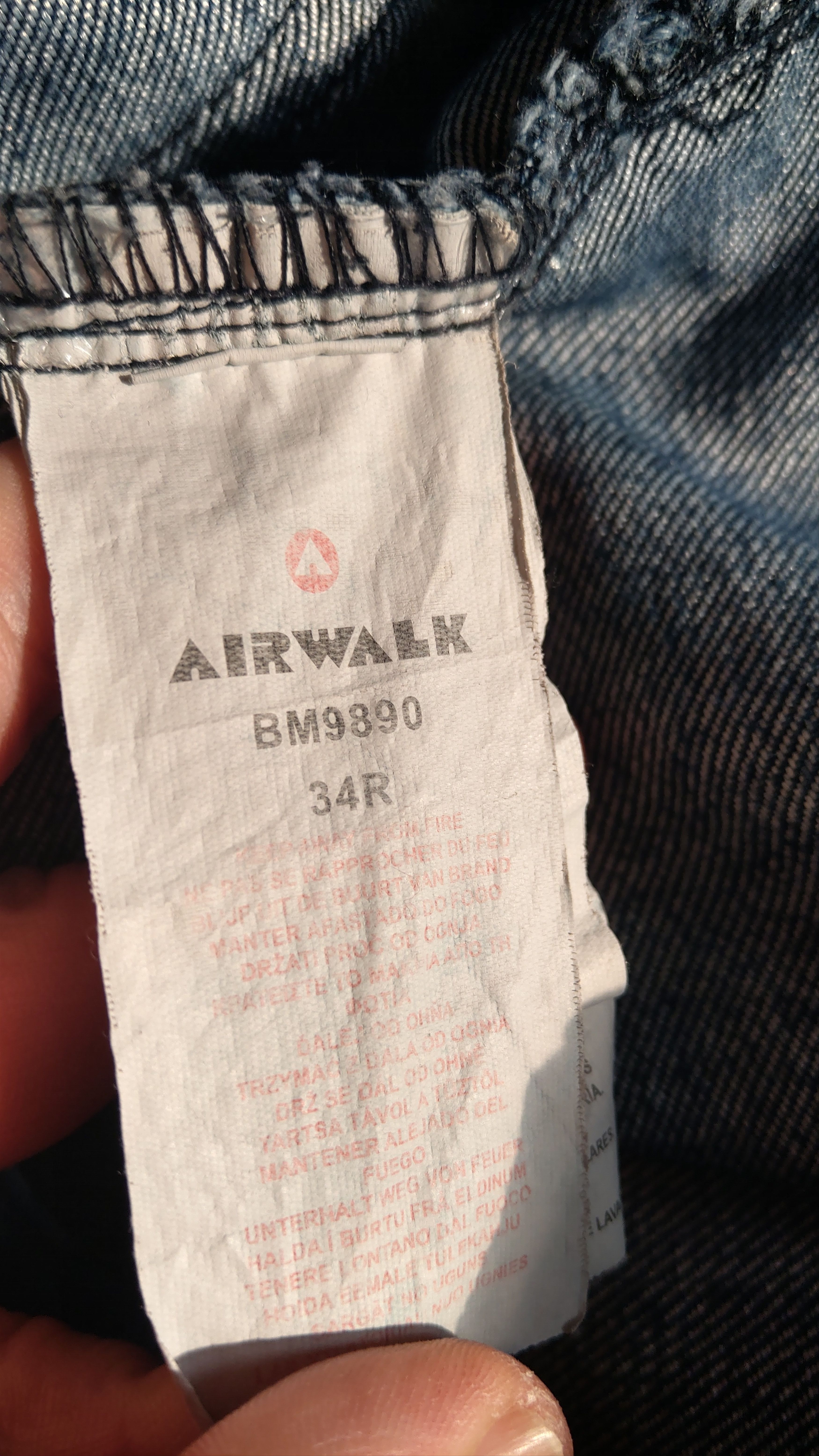 Airwalk Vintage AIRWALK Cargo Pants Denim Alt skate Opium Size US 34 / EU 50 - 11 Thumbnail