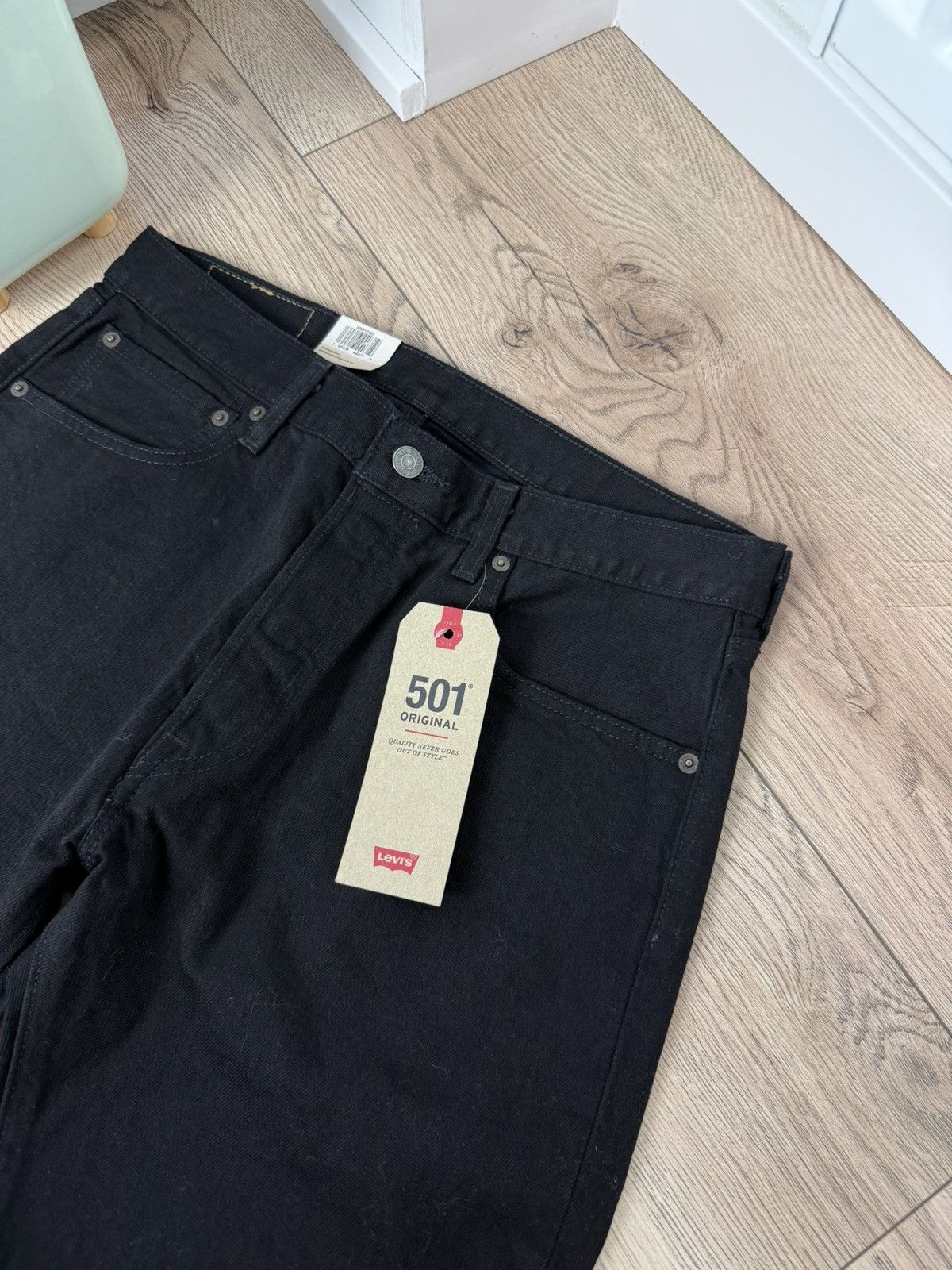 Levi's Vintage Levi’s 501 Black Denim Jeans 32x30 Size US 32 / EU 48 - 10 Thumbnail