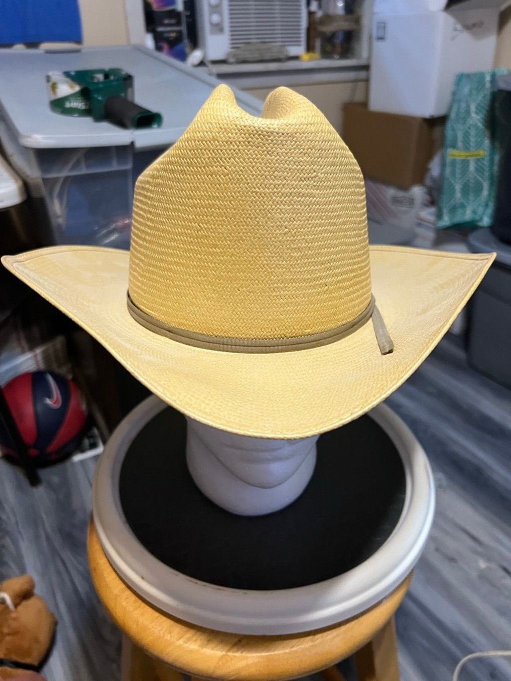 The Unbranded Brand Men's Unbranded Cowboy Hat, One Size, Beige Size 42 - 1 Thumbnail