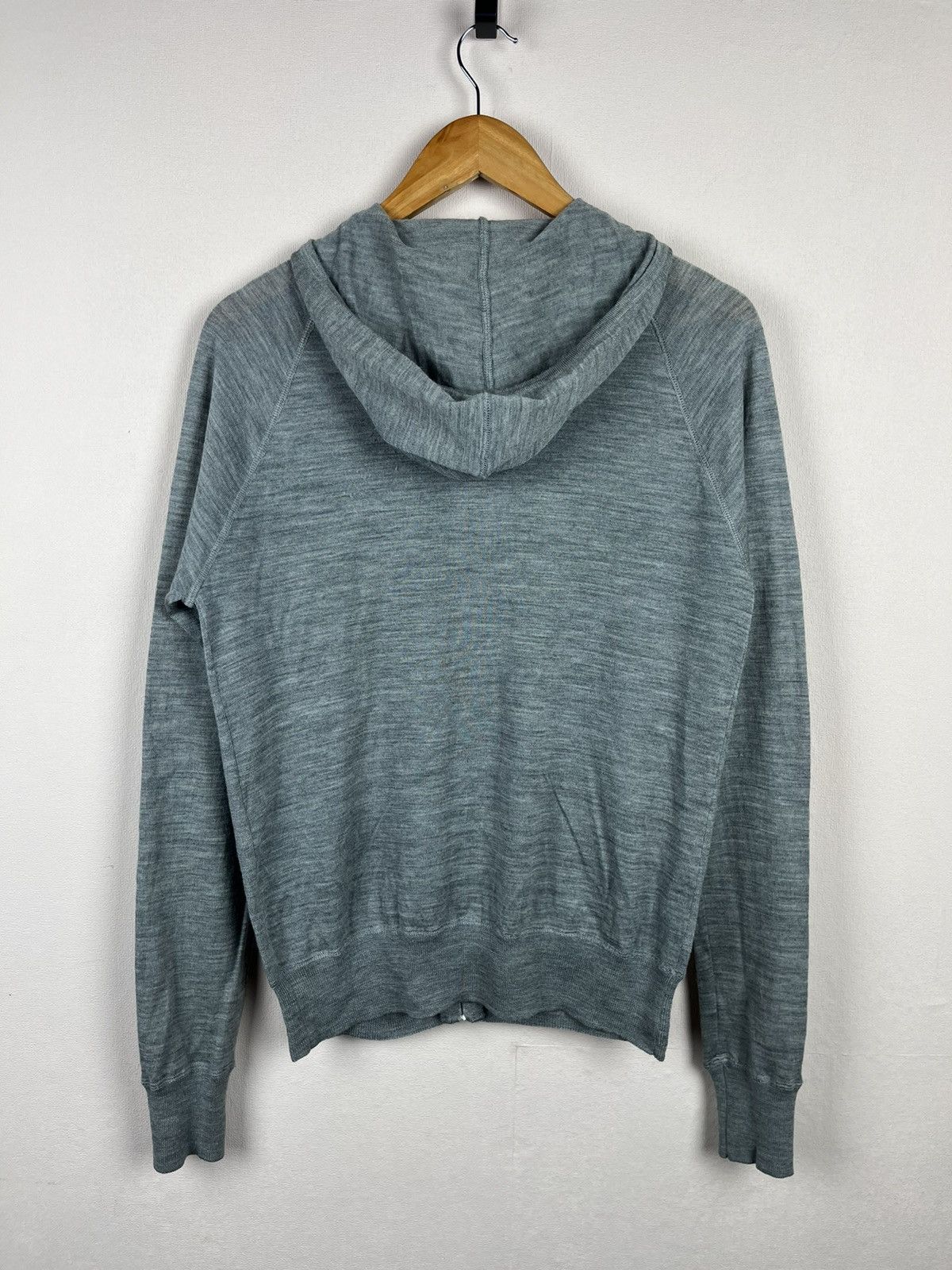 Allsaints AllSaints Spitalfields Merino Wool Sweater Zip Hoodie Gray Size US S / EU 44-46 / 1 - 2 Thumbnail