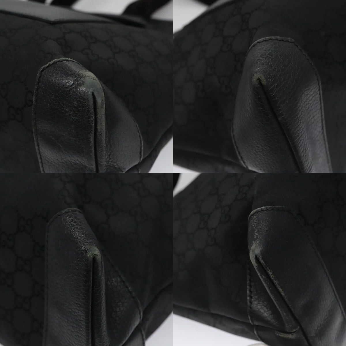 Gucci GUCCI GG Canvas Tote Bag Outlet Black Silver Size ONE SIZE - 10 Thumbnail