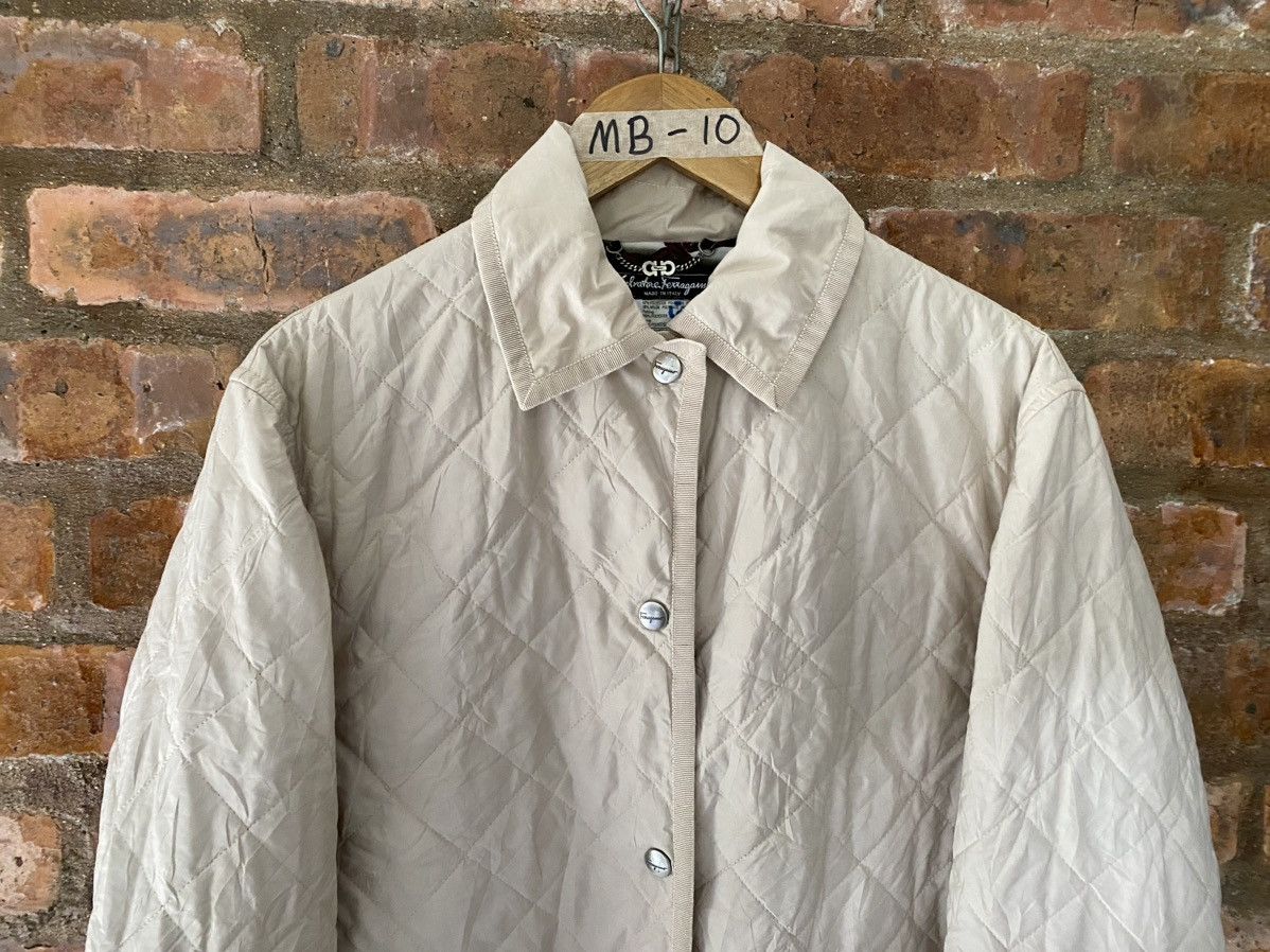 Salvatore Ferragamo 1990s Ferragamo Quilted abstract lining Jacket Size M / US 6-8 / IT 42-44 - 3 Thumbnail