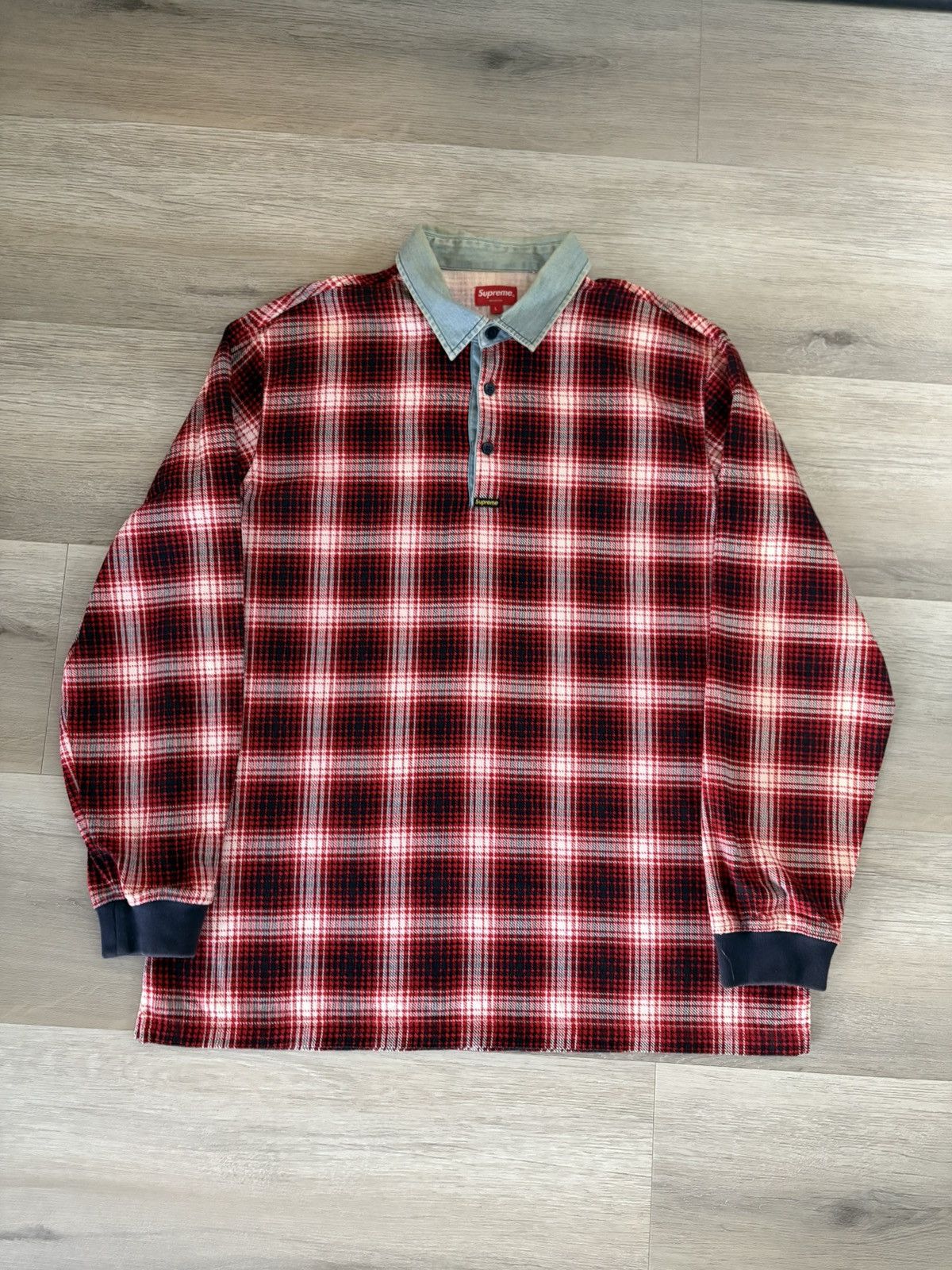 Supreme Supreme Shadow Plaid Rugby FW14 Size US L / EU 52-54 / 3 - 1 Thumbnail