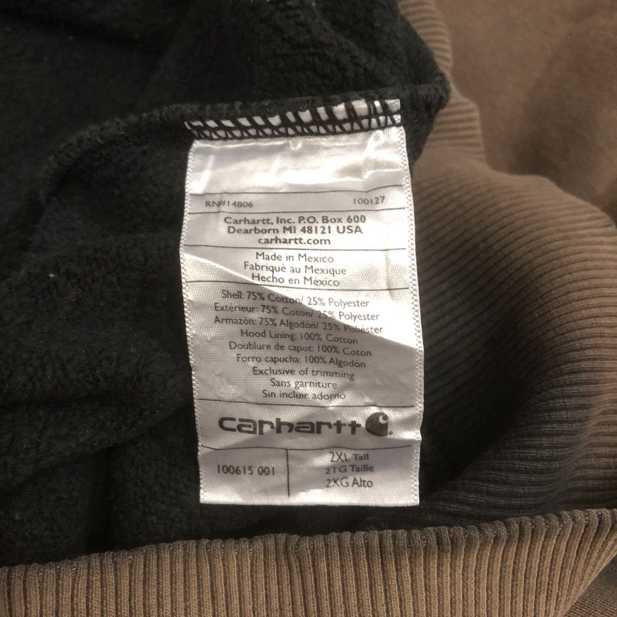 Carhartt Custom Acid Wash SunFaded 2XL Tall Rain Defender Sweatshirt Size US XXL / EU 58 / 5 - 11 Thumbnail