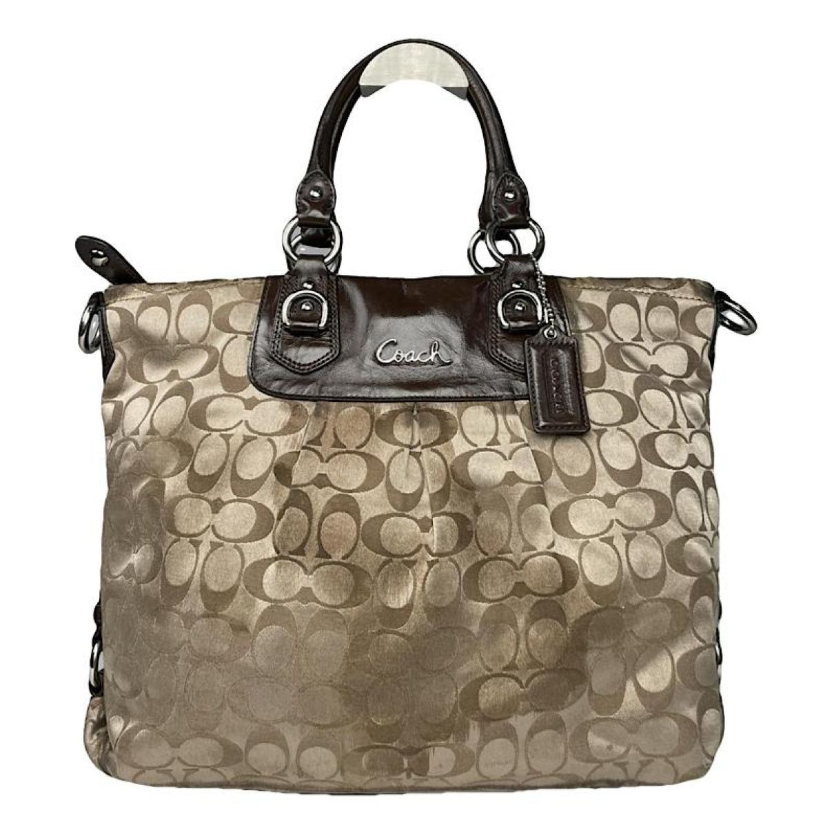 Coach Signature Sufflette Gold Leather Handbag Size ONE SIZE - 1 Thumbnail