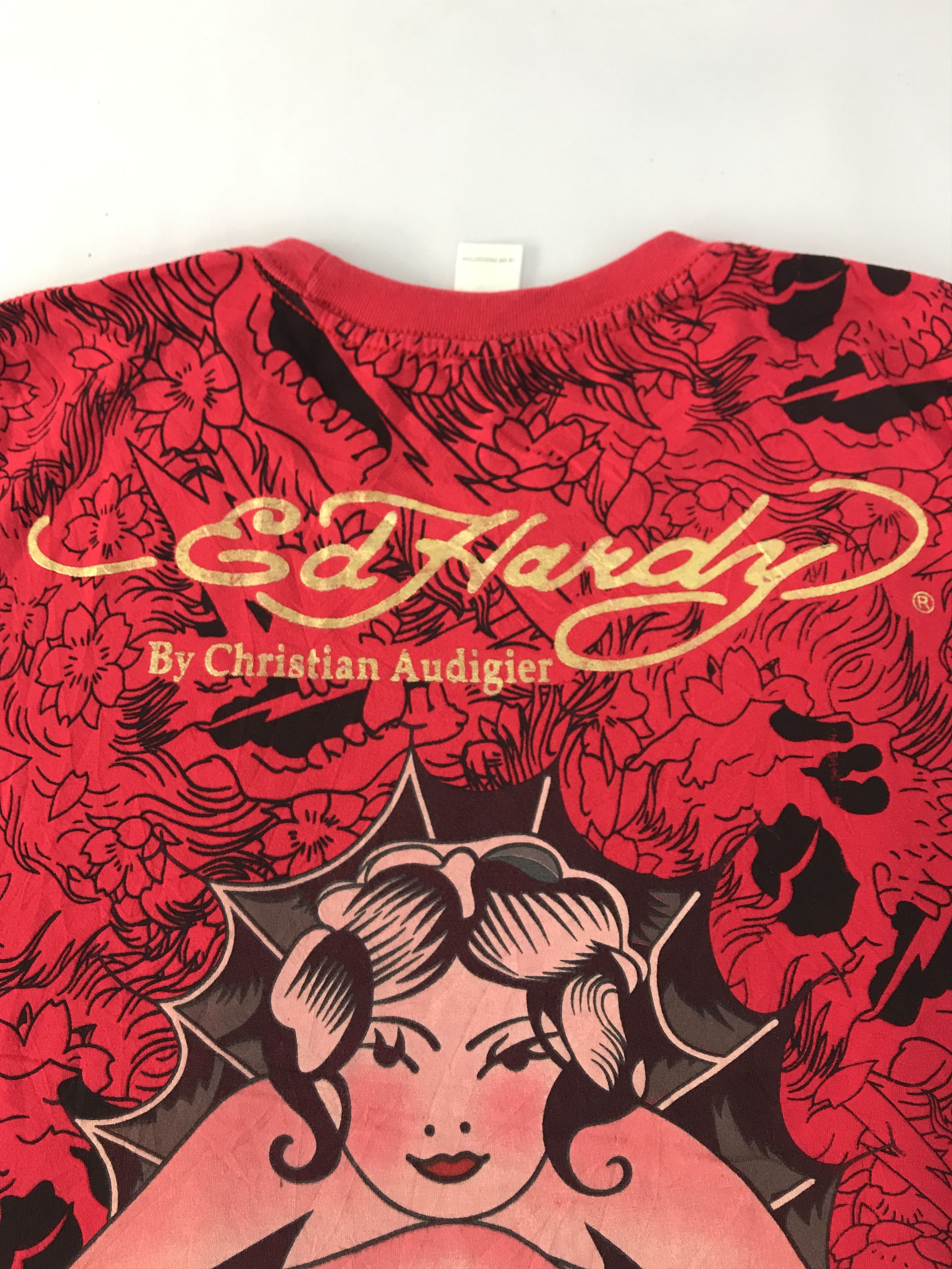 Christian Audigier Ed Hardy By Christian Audigier Tattoo Stud Printed Tee Size US M / EU 48-50 / 2 - 5 Thumbnail