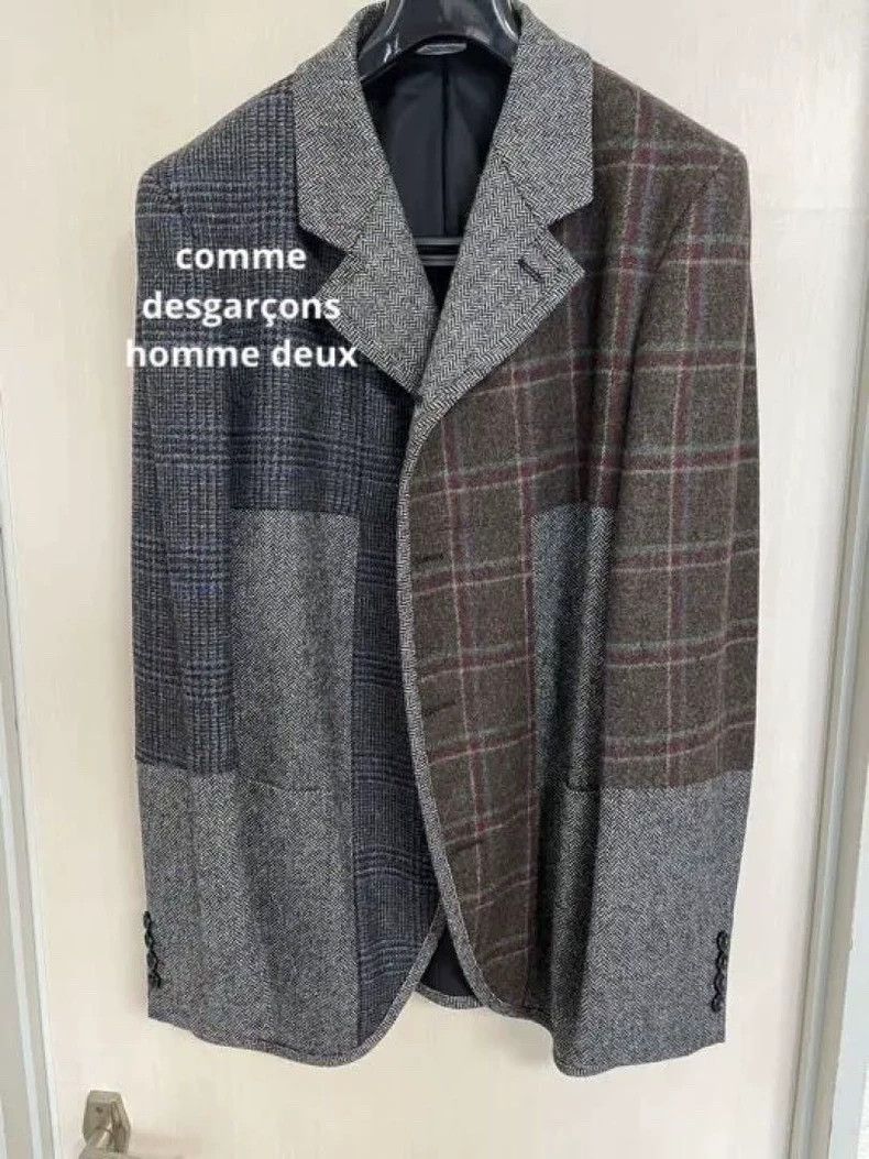 Comme des Garcons Comme Des Garcons Patchwork plaid striped blazer jacket Size M / US 6-8 / IT 42-44 - 1 Thumbnail