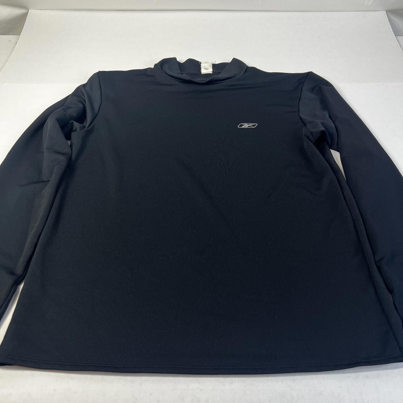 Reebok Rebook Men’s Performance Long Sleeve Black Pullover Size 2XL Size US XXL / EU 58 / 5 - 1 Thumbnail