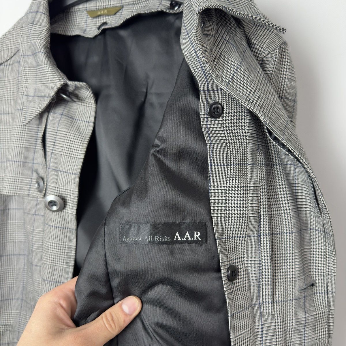 Yohji Yamamoto A.A.R by YOHJI YAMAMOTO D'URBAN Checked Belted Coat Jacket Size US L / EU 52-54 / 3 - 9 Thumbnail