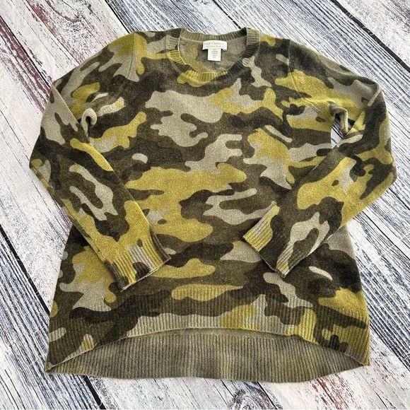 Other Oats Cashmere Camo Print Sweater 100% Cashmere Sweater Size XS / US 0-2 / IT 36-38 - 2 Thumbnail