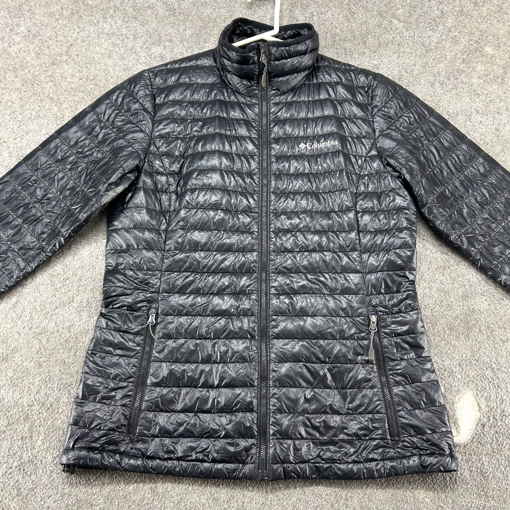 Vintage Columbia Jacket Womens M Black Puffer Down Fill Lined Nylon Packable Zip Winter Regular Outdoor Logo Womens Size M / US 6-8 / IT 42-44 - 4 Thumbnail