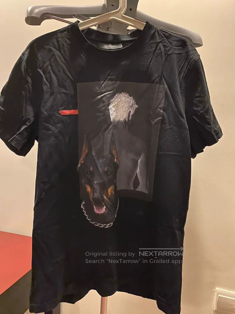 Givenchy Givenchy T-shirt with a dog head and white-haired man Size US M / EU 48-50 / 2 - 1 Thumbnail